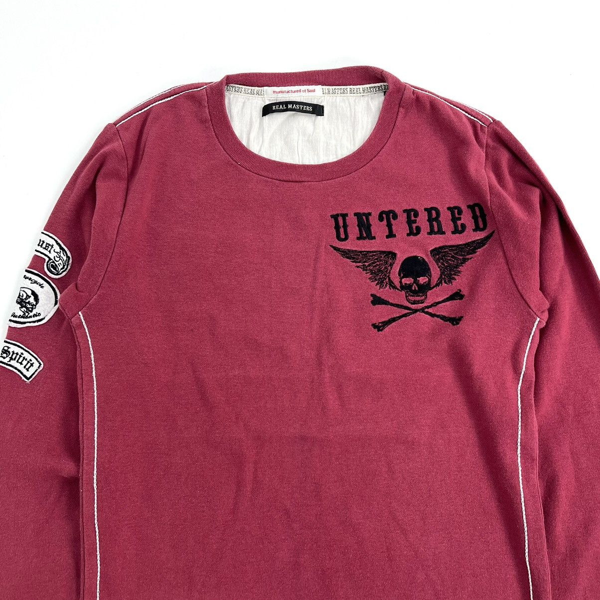 If Six Was Nine × Japanese Brand × Le Grande Bleu (L.G.B.) Vintage Real Master Skullbone Motorcycles LongSleeve Size US M / EU 48-50 / 2 - 14 Thumbnail