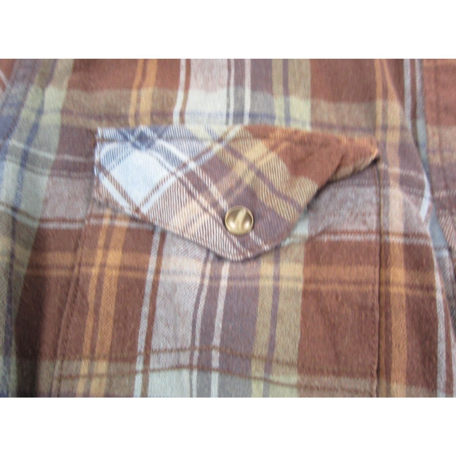 Cody James Cody James Shirt Mens S Brown Plaid Flannel Button-Up Western Pearl Snap Rodeo 90s Vintage? Size US S / EU 44-46 / 1 - 4 Thumbnail