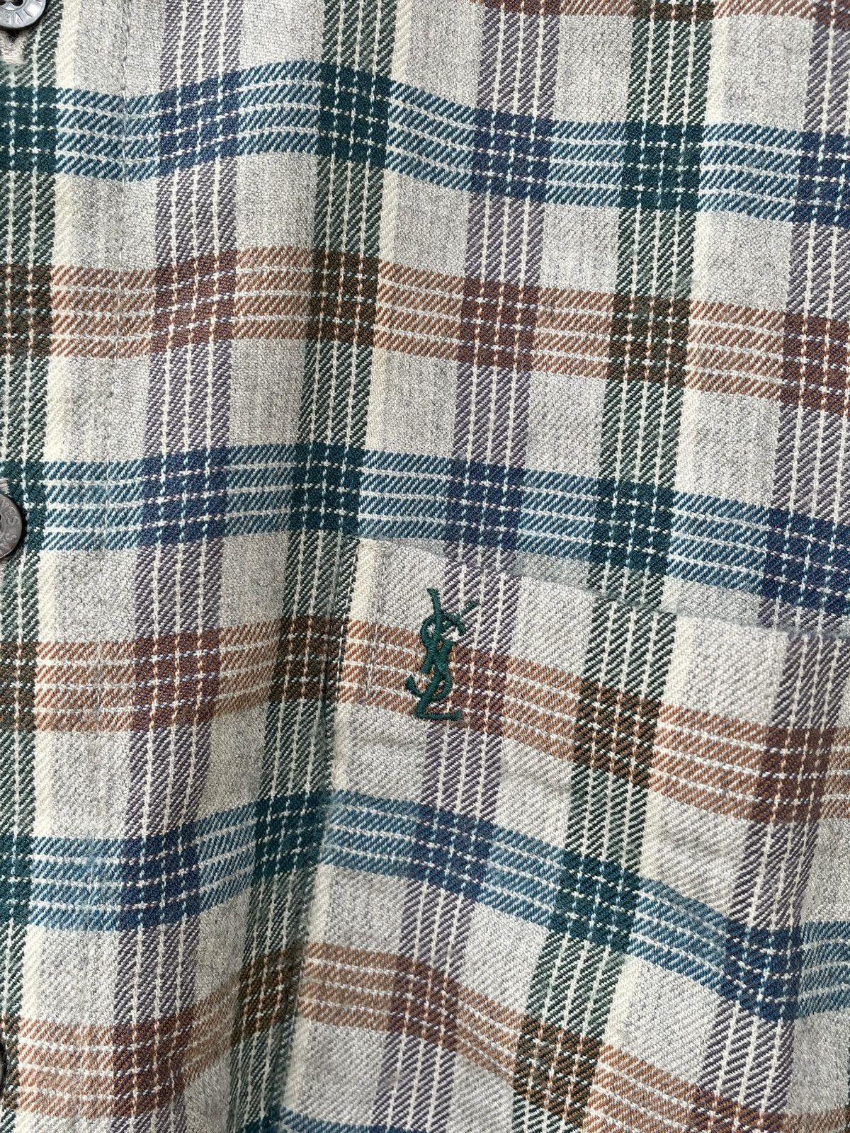 Yves Saint Laurent Yves Saint Laurent Flannel Shirt Size US M / EU 48-50 / 2 - 3 Thumbnail