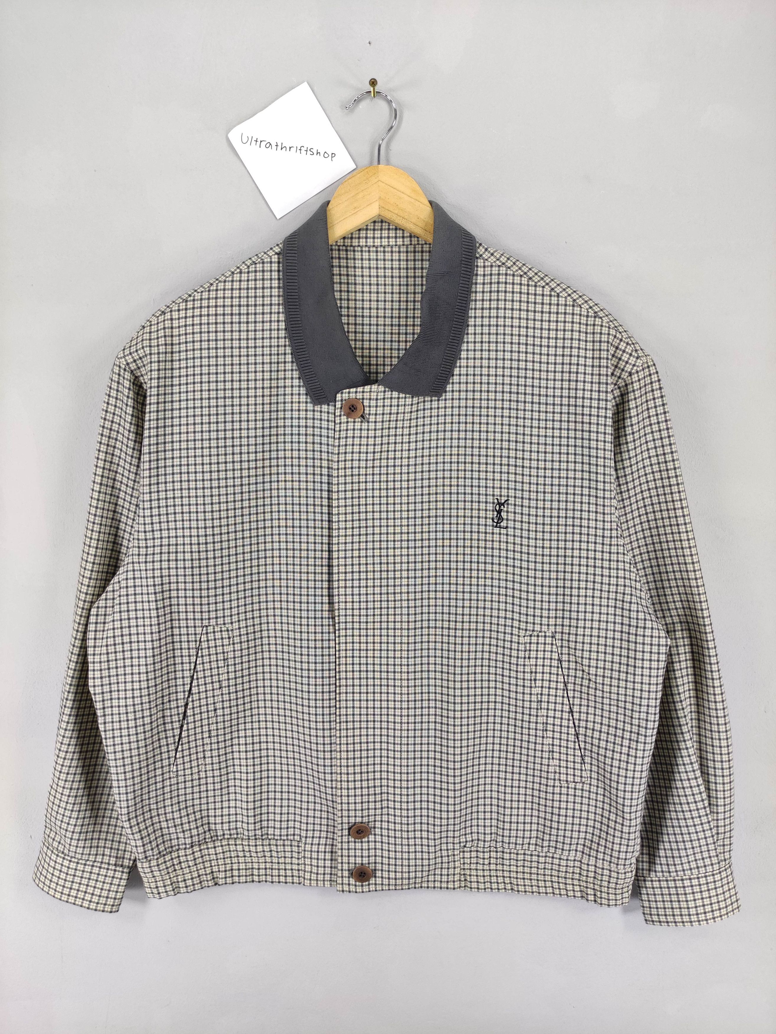 Yves Saint Laurent Vintage Yves Saint Lauren Chekered Jacket Size US L / EU 52-54 / 3 - 1 Thumbnail