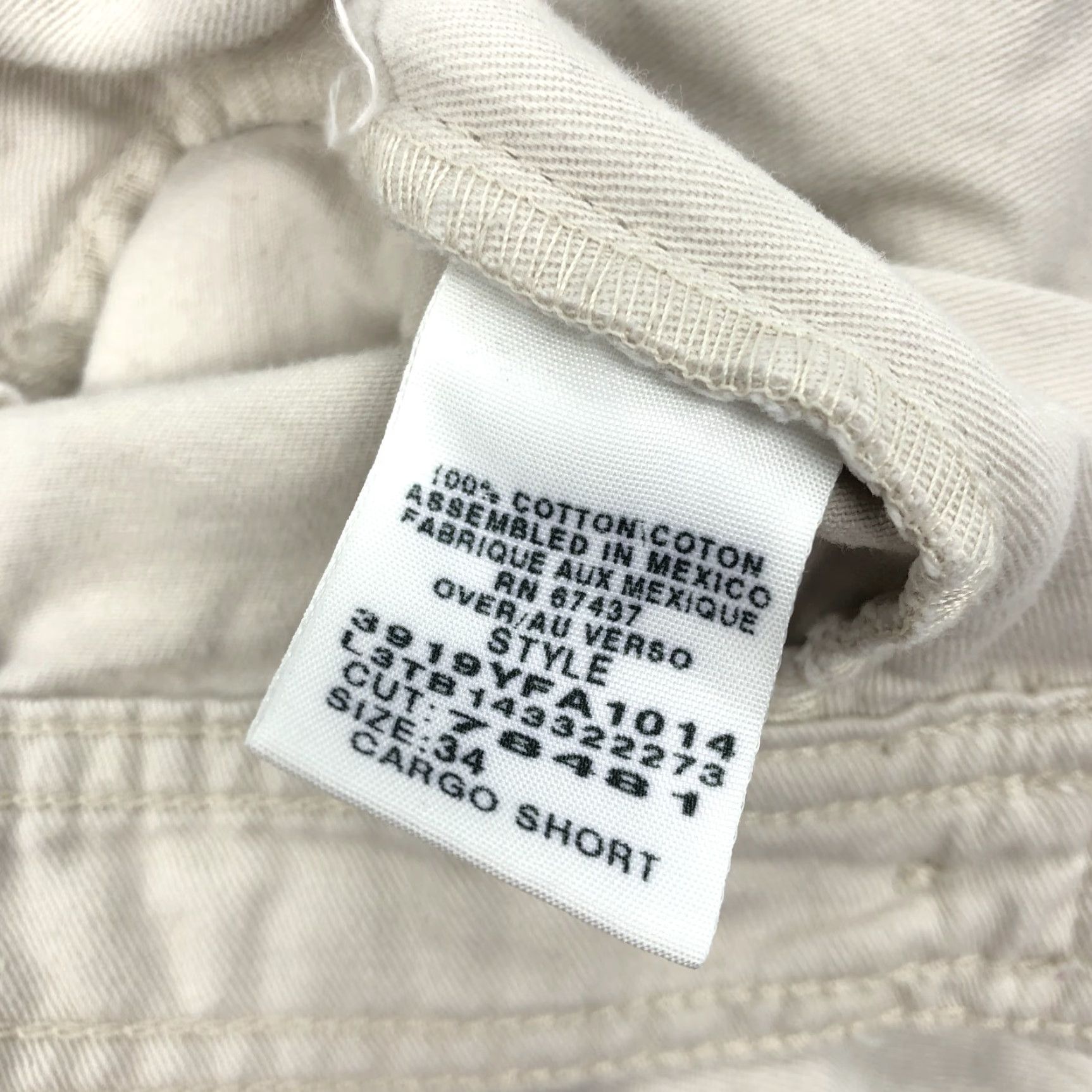 Vintage Polo Jeans Co. Ralph Lauren Men's Khaki Cotton Cargo Shorts Size 34 Regular Fit Size US S / EU 44-46 / 1 - 7 Thumbnail