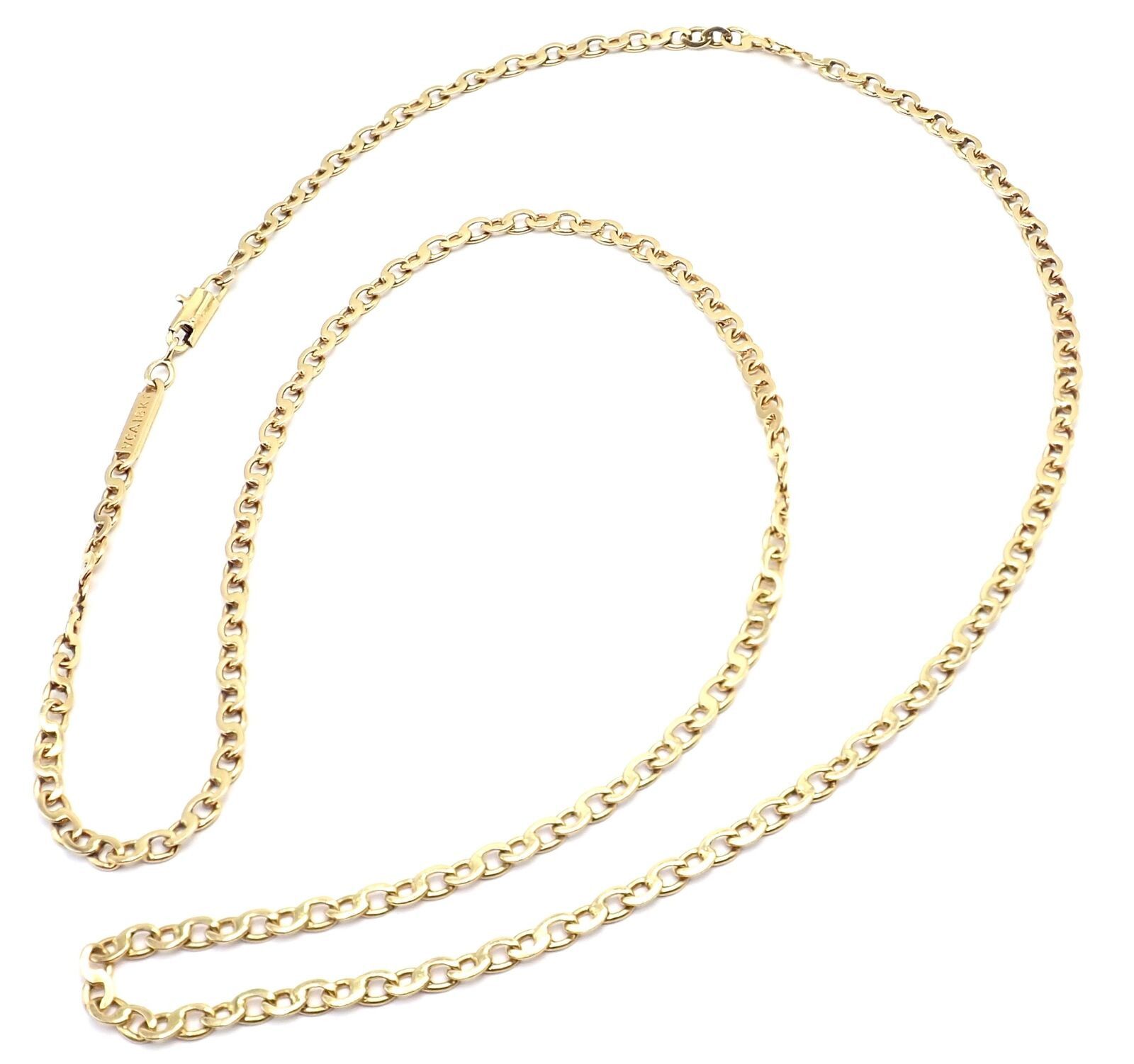 Van Cleef & Arpels Van Cleef & Arpels 18k Yellow Gold Long Link Chain ...