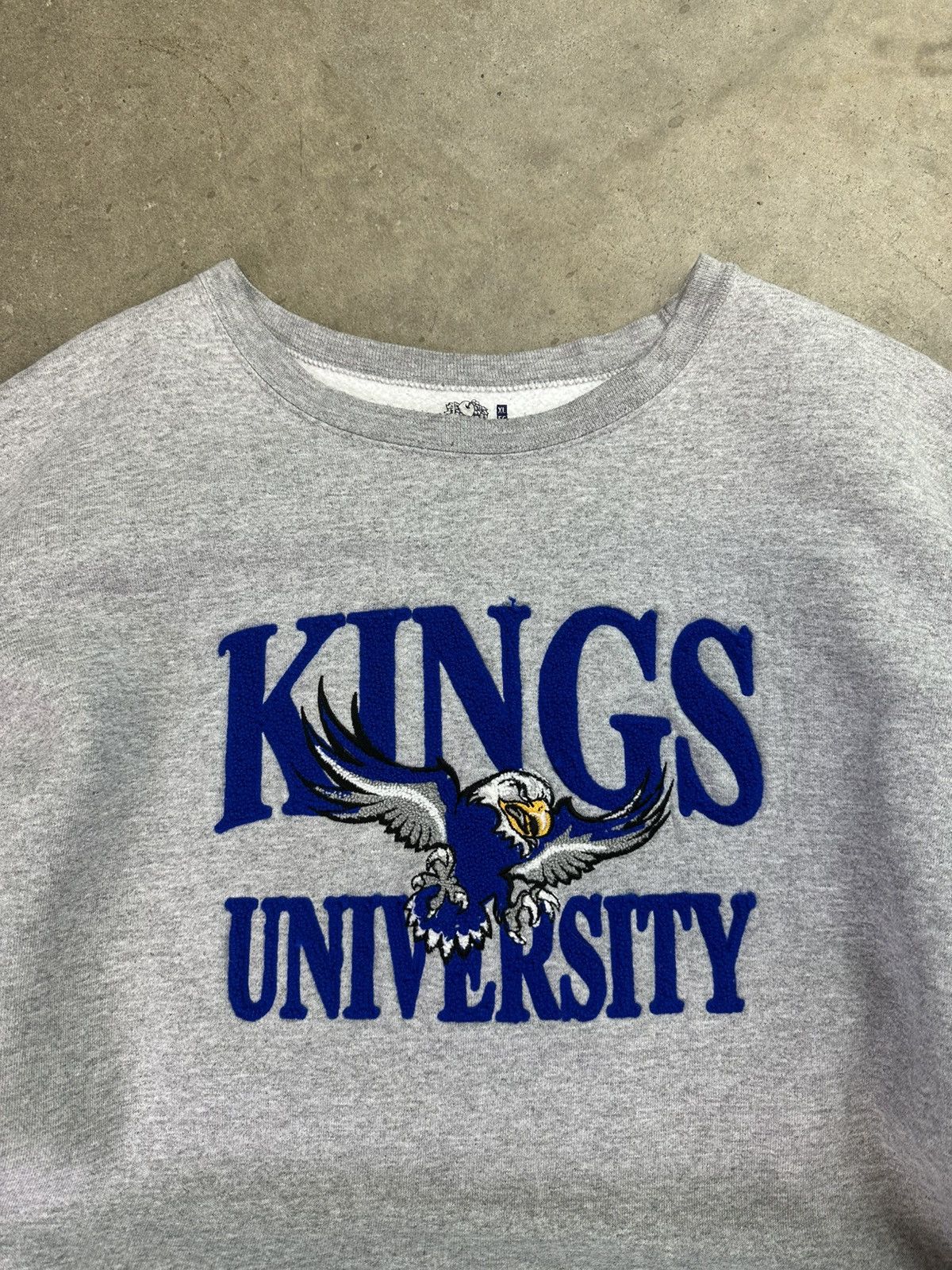 Vintage vintage kings university embroidered collegiate crewneck xl Size US XL / EU 56 / 4 - 3 Thumbnail