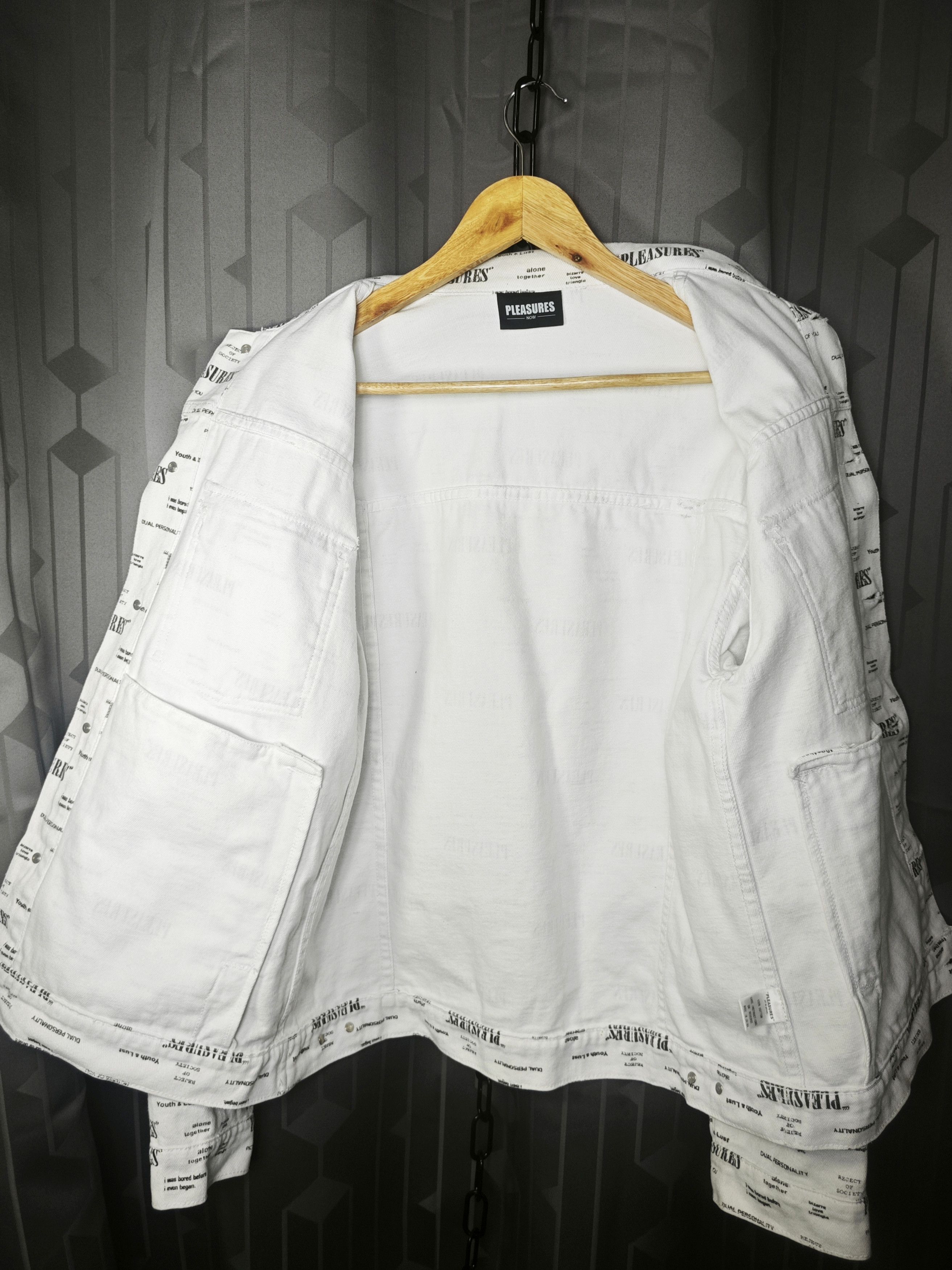 Pleasures Pleasures : Reject Trucker , White Denim Jacket Size US S / EU 44-46 / 1 - 7 Thumbnail