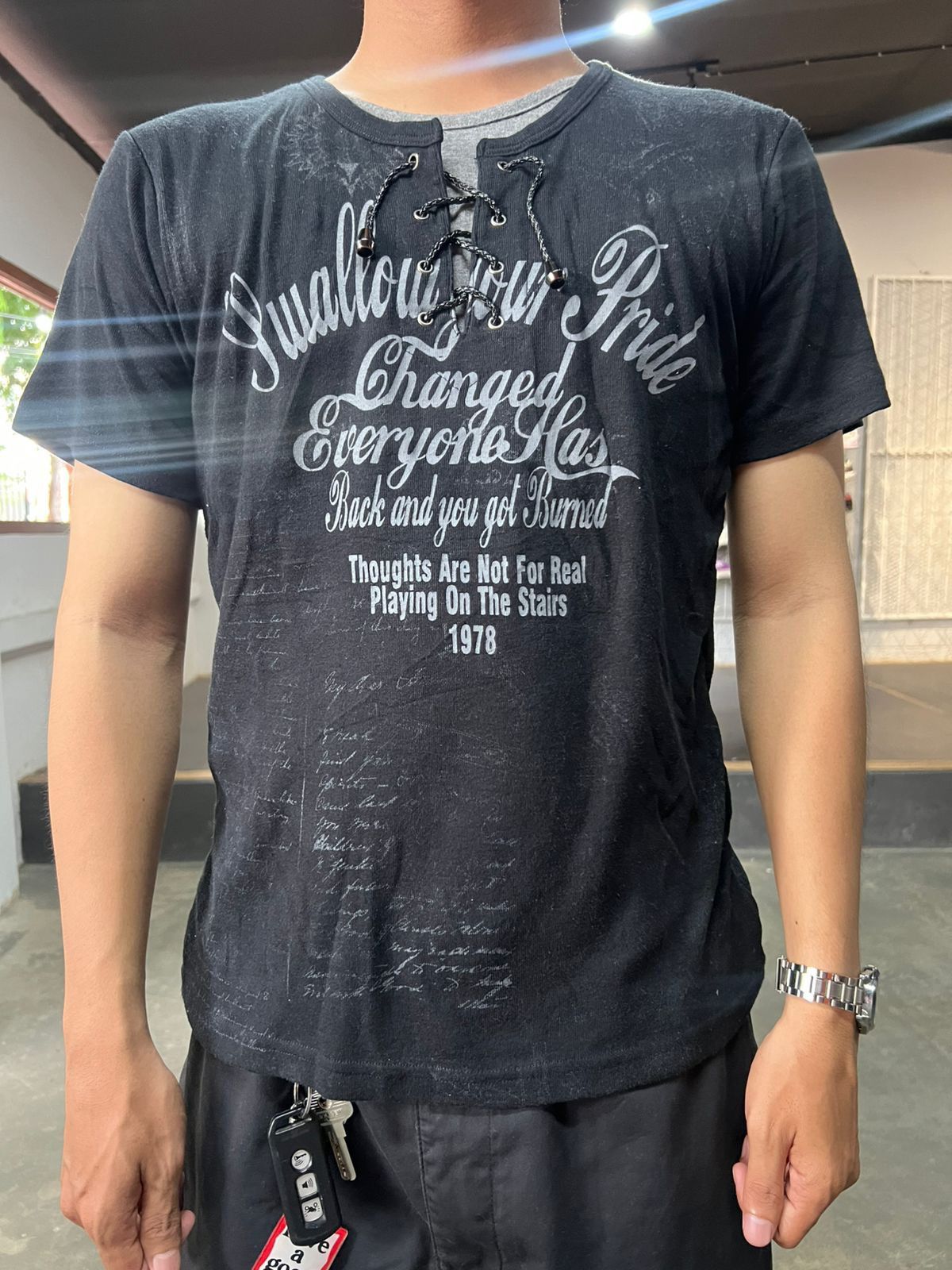In The Attic In The Attic Homme Lace-Up Graphic Poem Tee Size US M / EU 48-50 / 2 - 2 Thumbnail