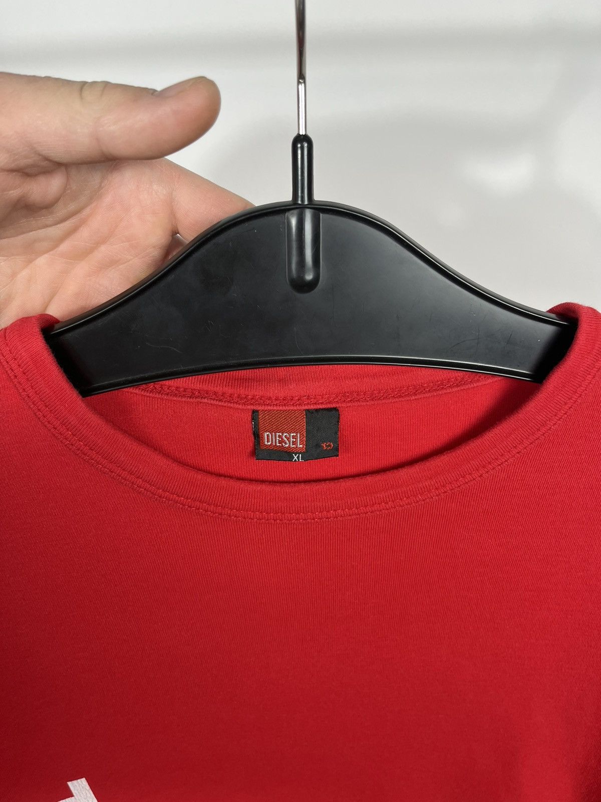 Diesel Diesel Mens Red Long Sleeve Logo Shirt XL Casual Streetwear Size US XL / EU 56 / 4 - 3 Thumbnail