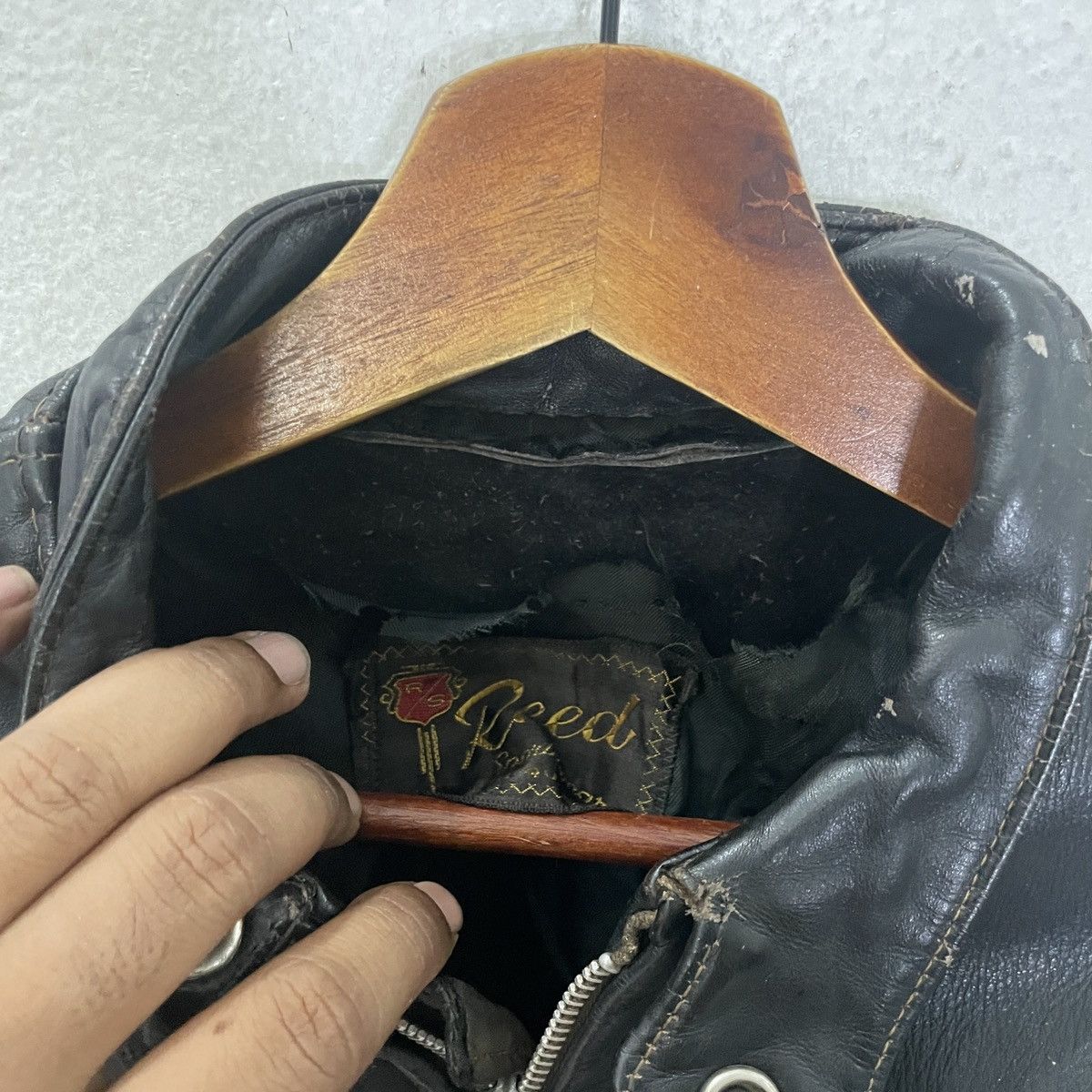 Vintage Vintage Reed Sportswear Leather Jacket Size US S / EU 44-46 / 1 - 6 Thumbnail