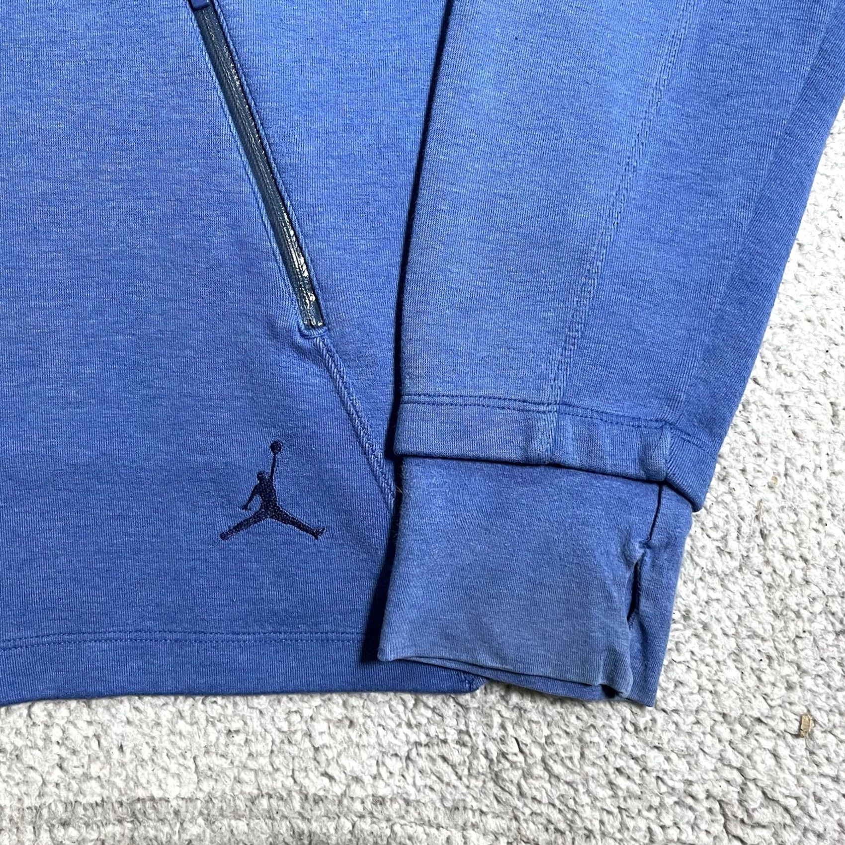 Jordan Brand Jordan Hoodie Mens XL Blue Full Zip Fleece Jumpman Sweatshirt Nike Air Size US XL / EU 56 / 4 - 3 Thumbnail