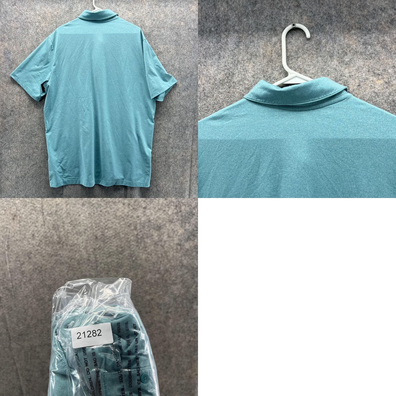 Adidas Adidas Polo Shirt Men XL Teal Blue Golf Preppy Trefoil Logo Button Collar Short Sleeve Size US XL / EU 56 / 4 - 9 Thumbnail