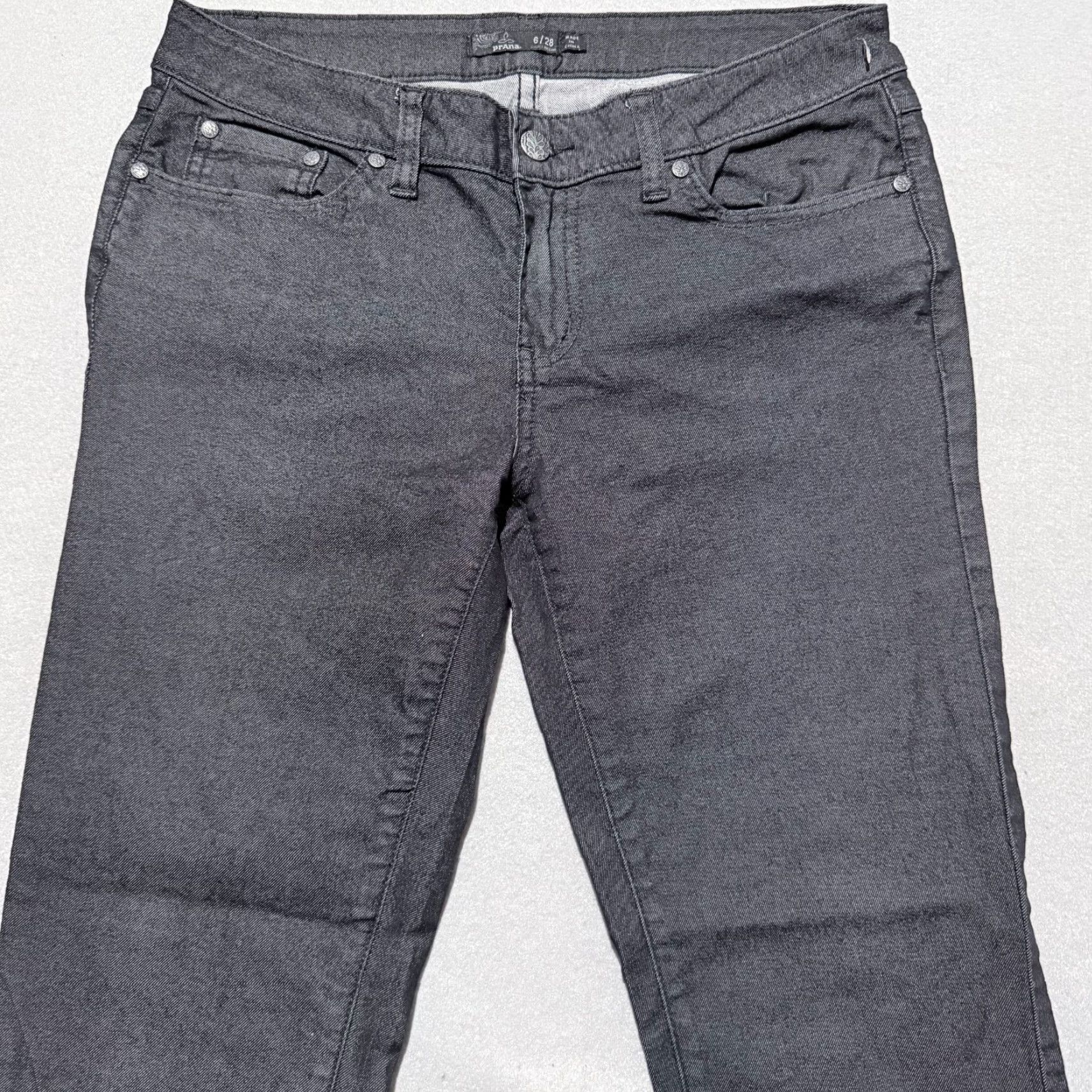 Prana Prana Jeans Women's Gray Denim Pockets Classic Slim Straight Zip Fly - 6/28 Jeans Women Gray Slim Straight Zip Fly Pockets 6/28 Size 28" / US 6 / IT 42 - 3 Thumbnail