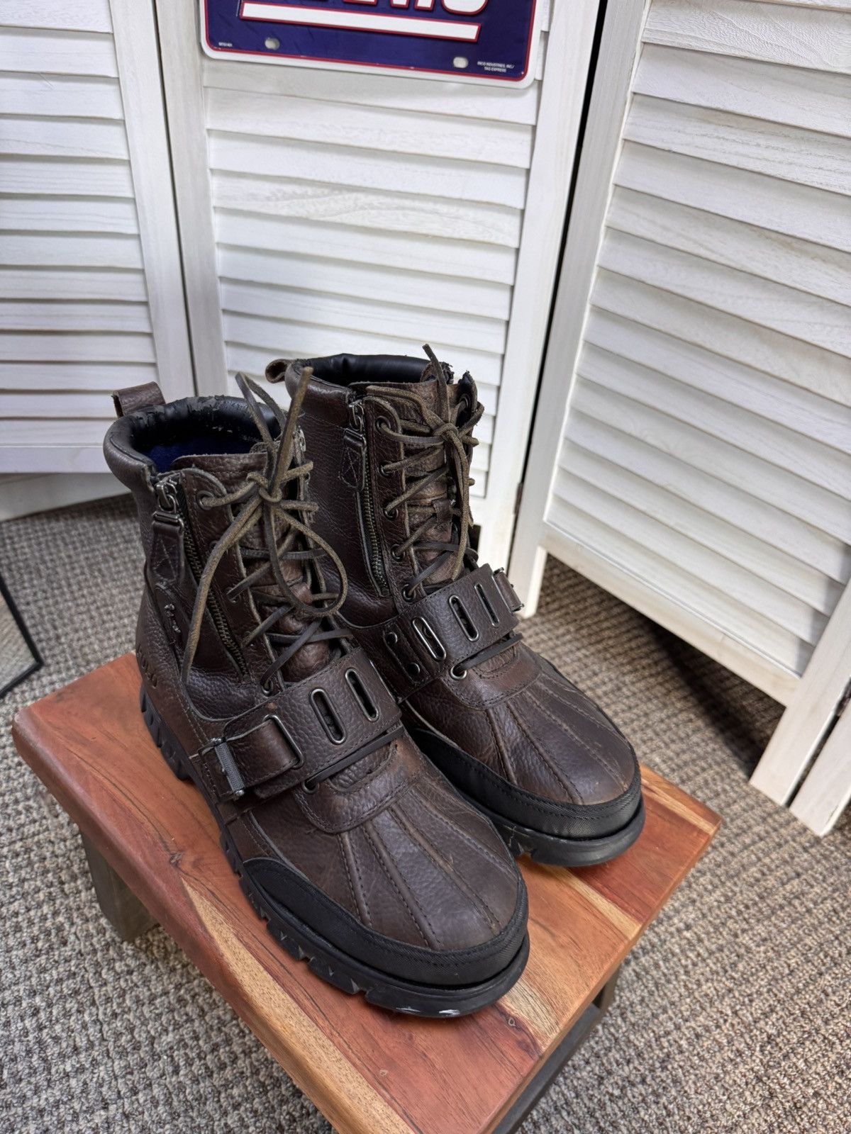 Polo Ralph Lauren Men's Polo Boots Andres III Sz 12 D