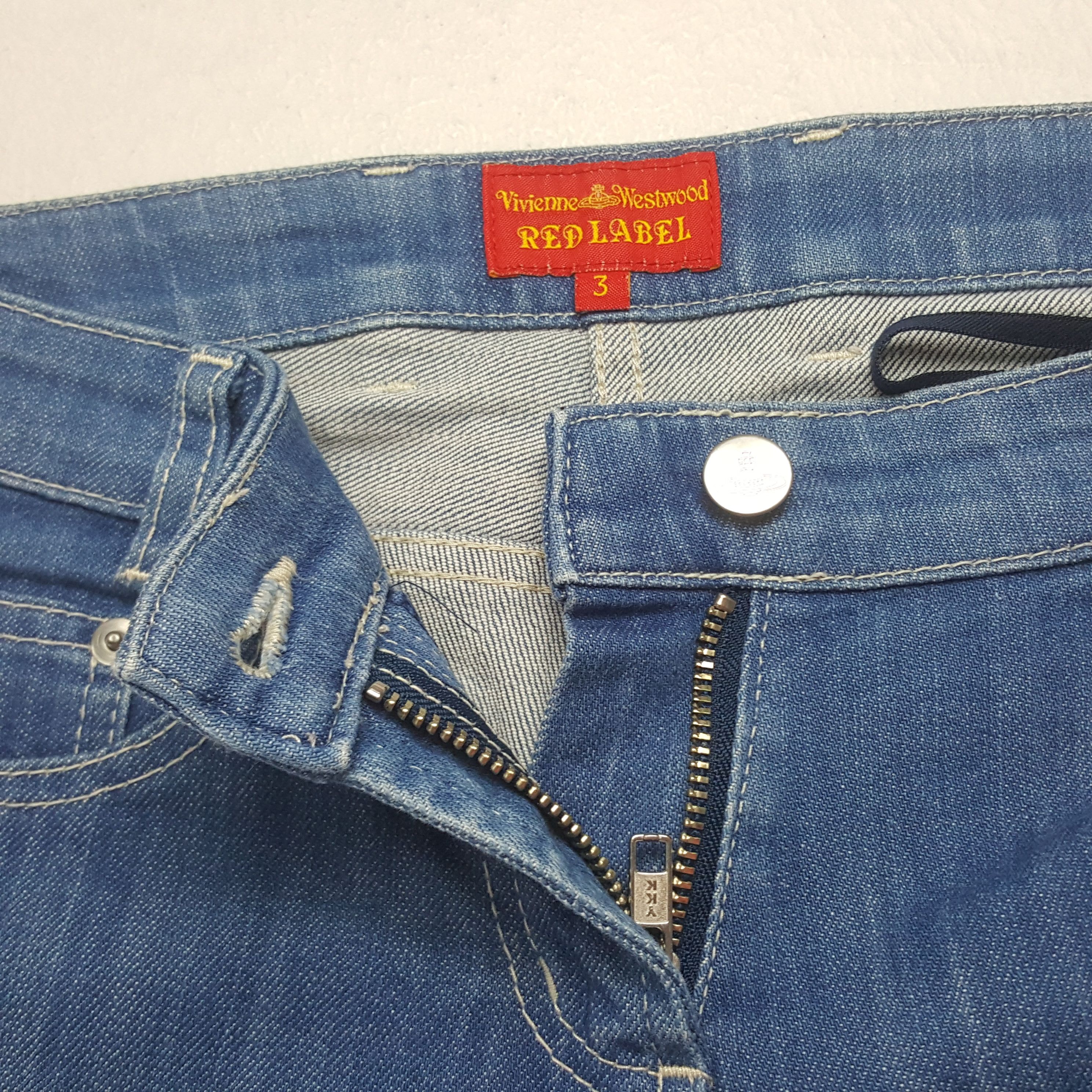 Vivienne Westwood Vintage Vivienne Westwood Red Label Denim Jeans C297N5 Size 29" - 7 Thumbnail