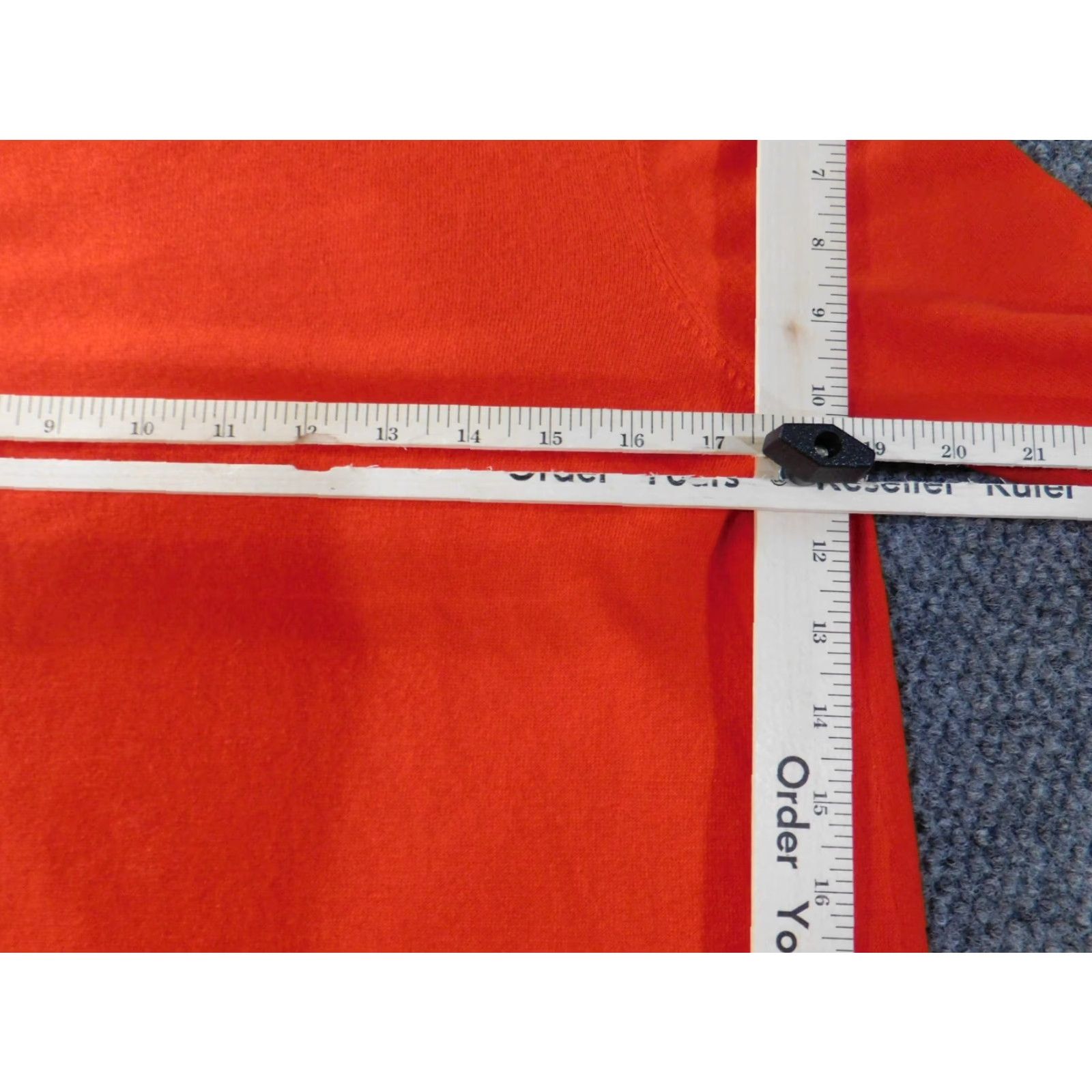 Loft LOFT Sweater Pullover Medium Orange Womens Cable Knit Stretch Crew Neck Casual Knit Pattern Regular Cotton Nylon Rayon Size M / US 6-8 / IT 42-44 - 6 Thumbnail