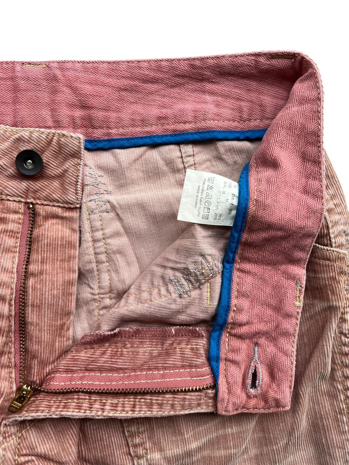 Japanese Brand Sunfaded Pink Corduroy Wide Baggy Pants 32x27 Size 32" / US 10 / IT 46 - 9 Thumbnail
