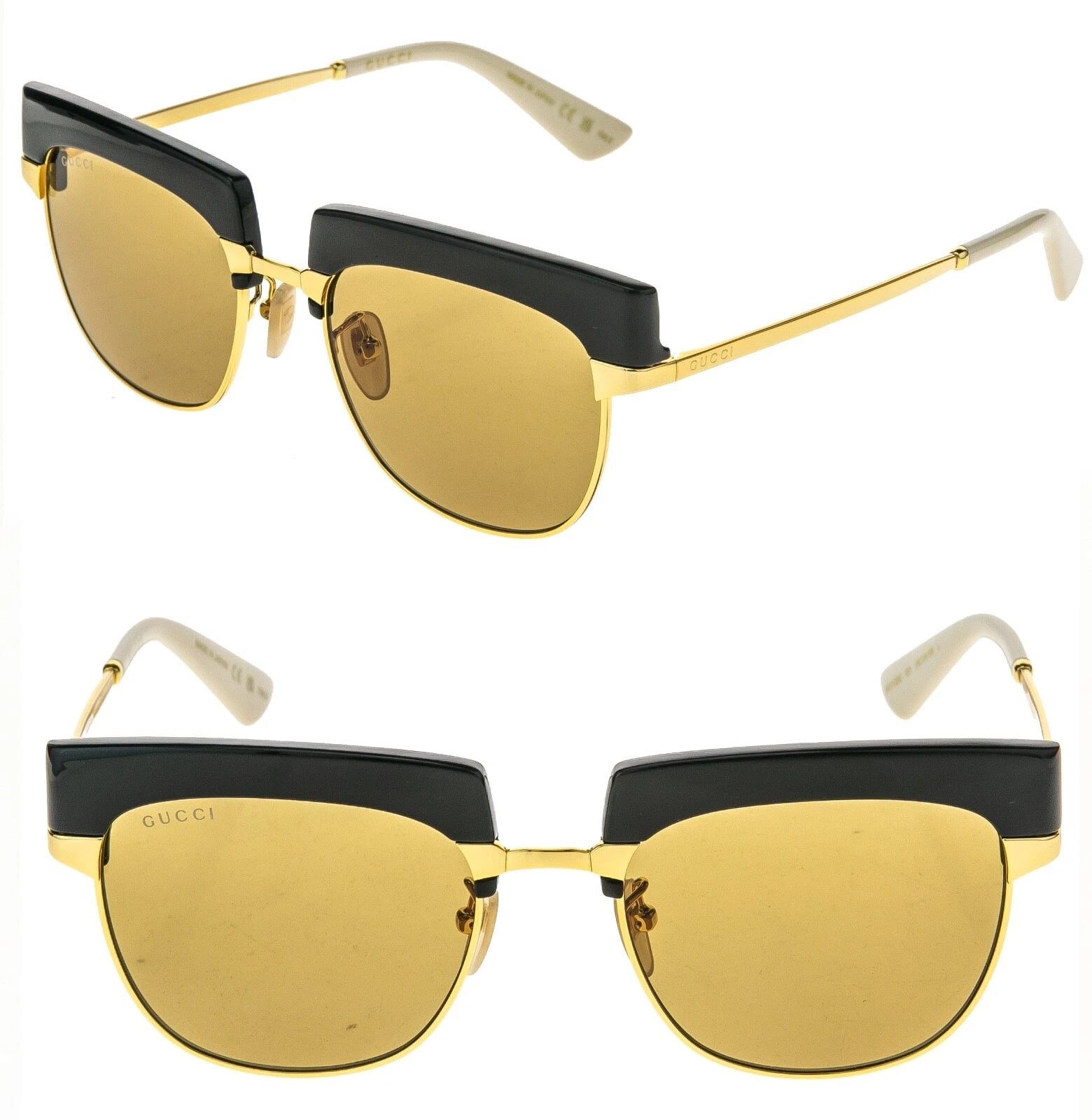 Gucci GUCCI SUPREME 1132 Gold Gg1132S 001 Retro Rim Sunglasses Size ONE SIZE - 1 Thumbnail