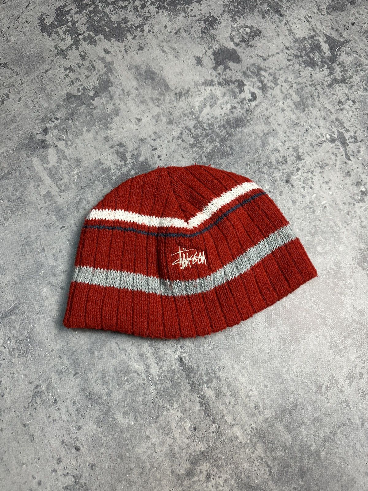 Stussy Vintage Stussy Winter Knitted Beanie Hat Made in Usa Size 30 - 4 Thumbnail