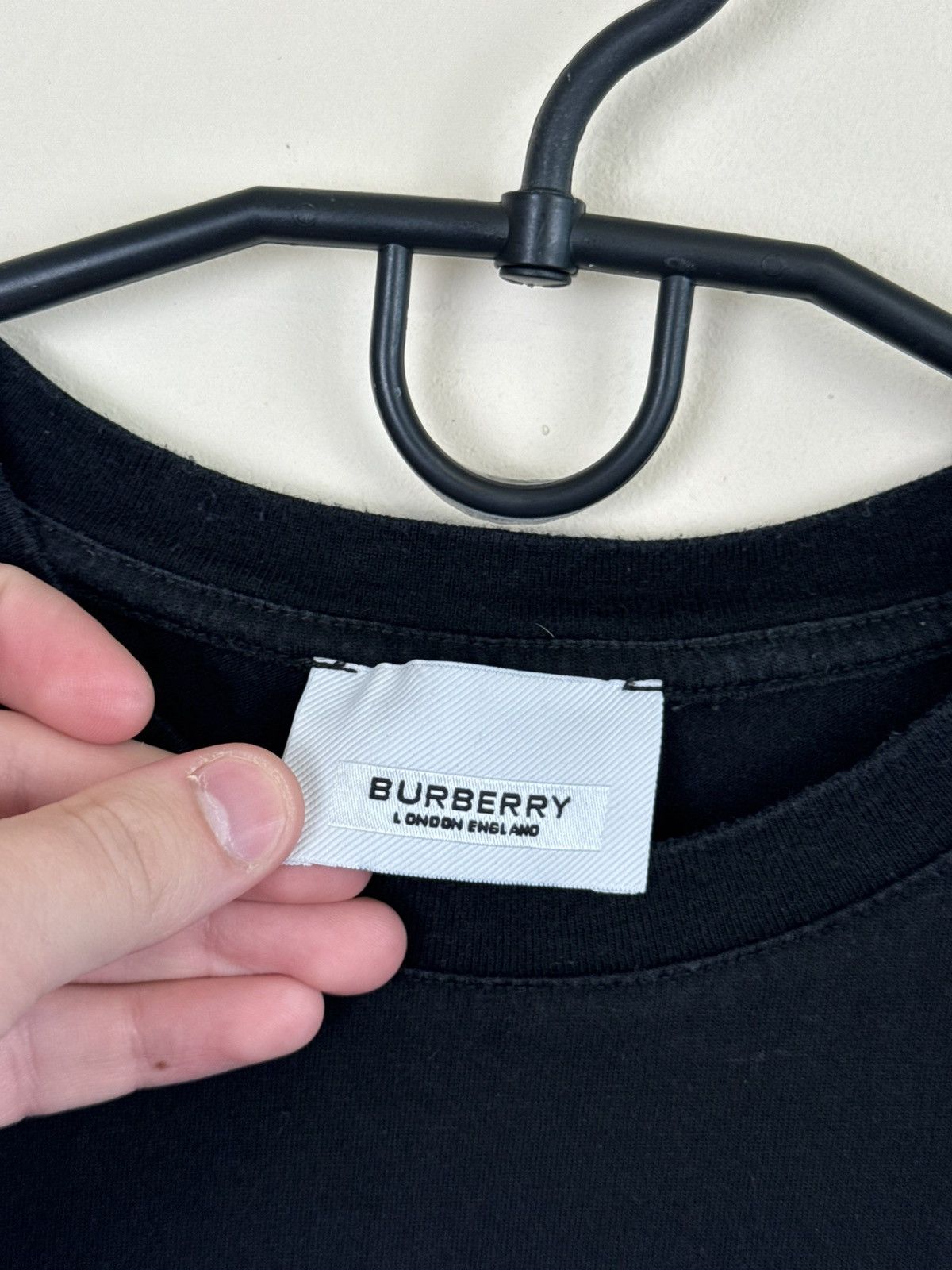 Burberry Burberry Ellison TB T shirt Man Black L Burberry type Cotton Size US L / EU 52-54 / 3 - 8 Thumbnail