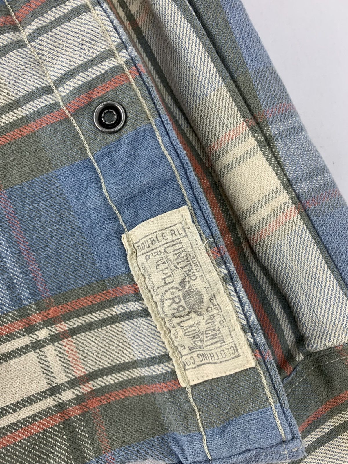 RRL Ralph Lauren RRL Ralph Lauren Flannel Checked Western Shirt Snap Button Size US S / EU 44-46 / 1 - 8 Thumbnail