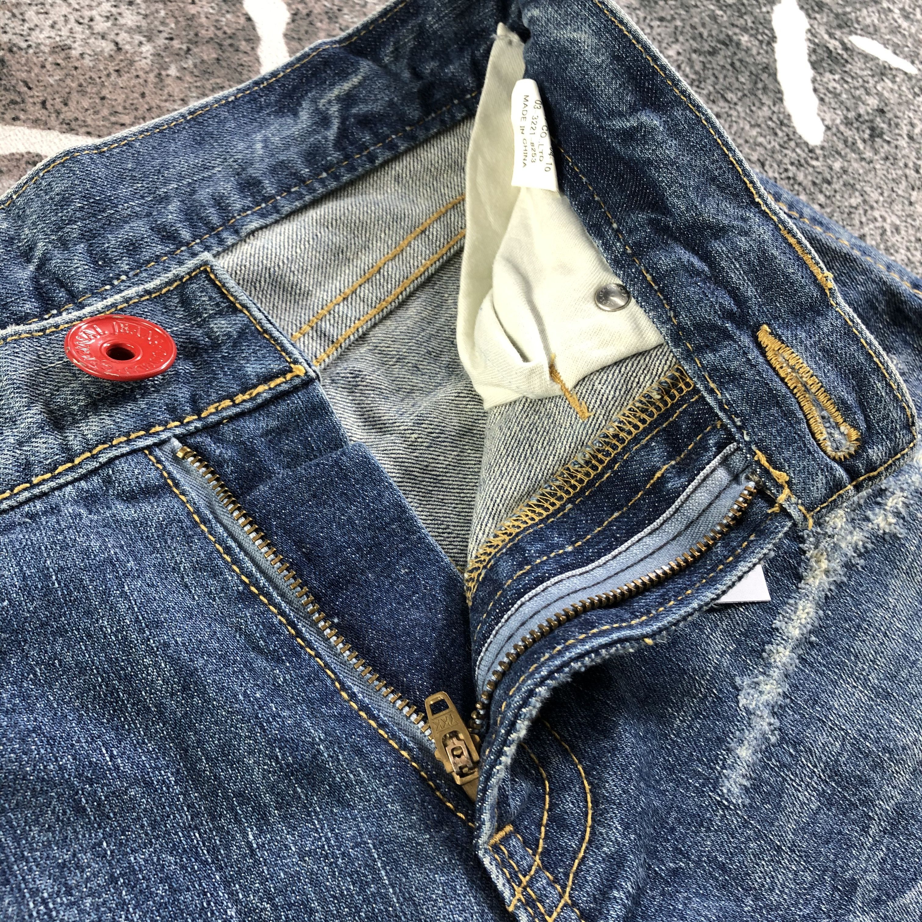 Japanese Brand Co&Lu Jeans Ripped Denim KJ2368 Size US 26 / EU 42 - 8 Thumbnail