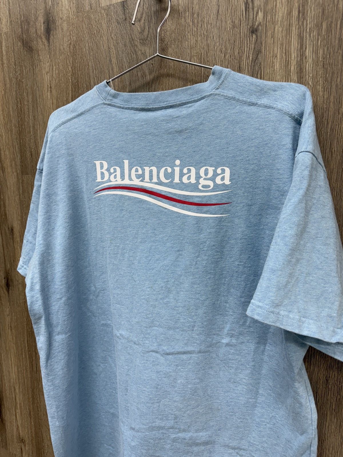 Balenciaga Balenciaga Blue Short Sleeve Size US S / EU 44-46 / 1 - 10 Thumbnail