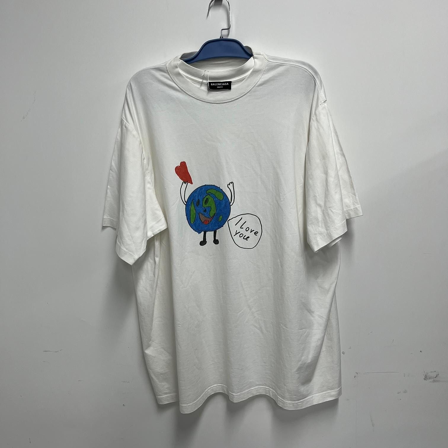 Balenciaga Balenciaga Earth Graphic T-Shirt Size XXS Size US XXS / EU 40 - 1 Thumbnail