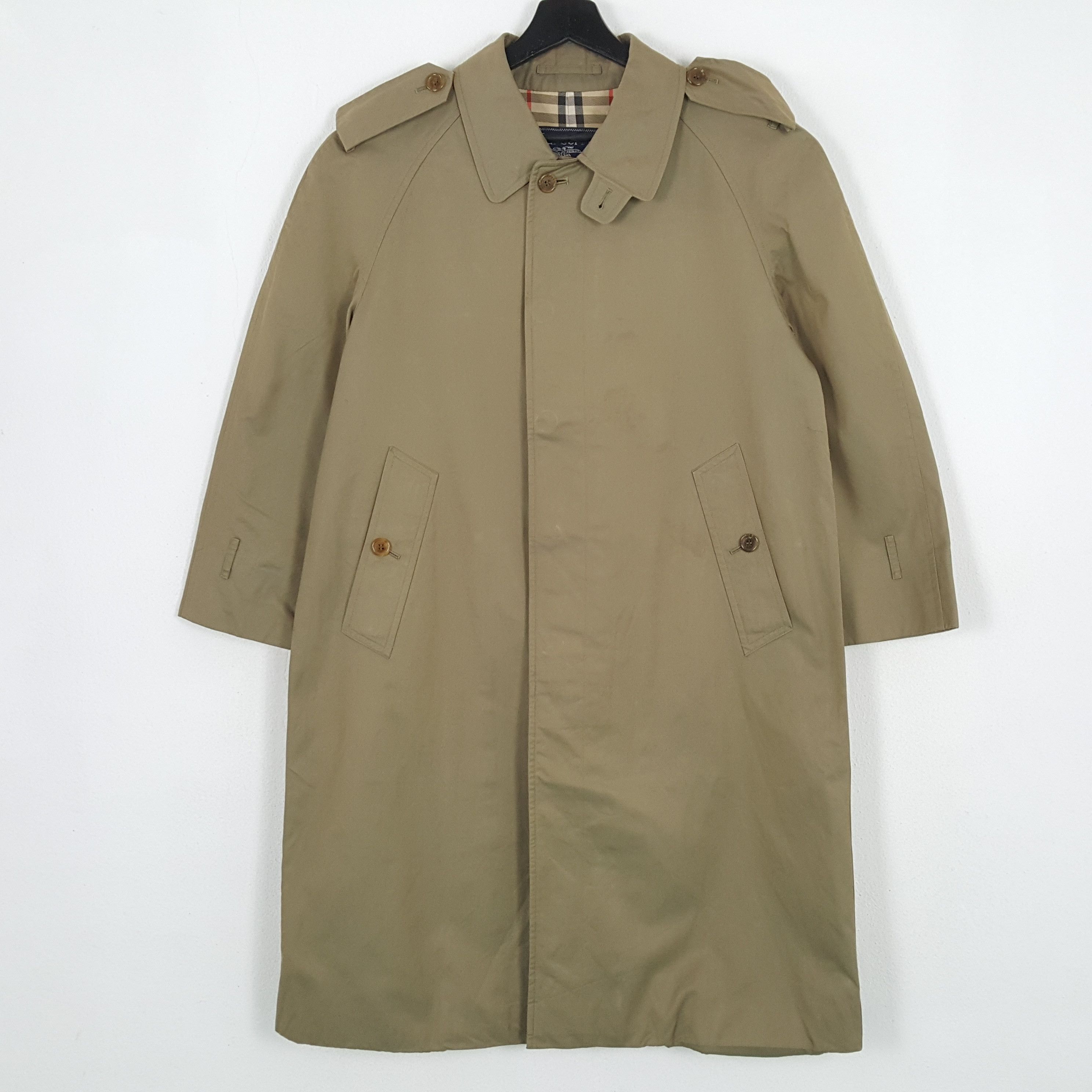 image of Burberrys Luxury Brand Winter Style Trench Coat Jacket in Khaki, Men's (Size Medium)