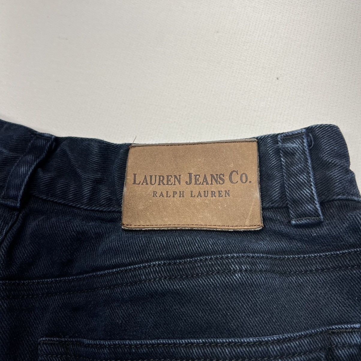 Ralph Lauren × Vintage VTG Lauren Jeans Co Womens Jeans Petite Blue Straight Wide Size 30" / US 8 / IT 44 - 12 Thumbnail