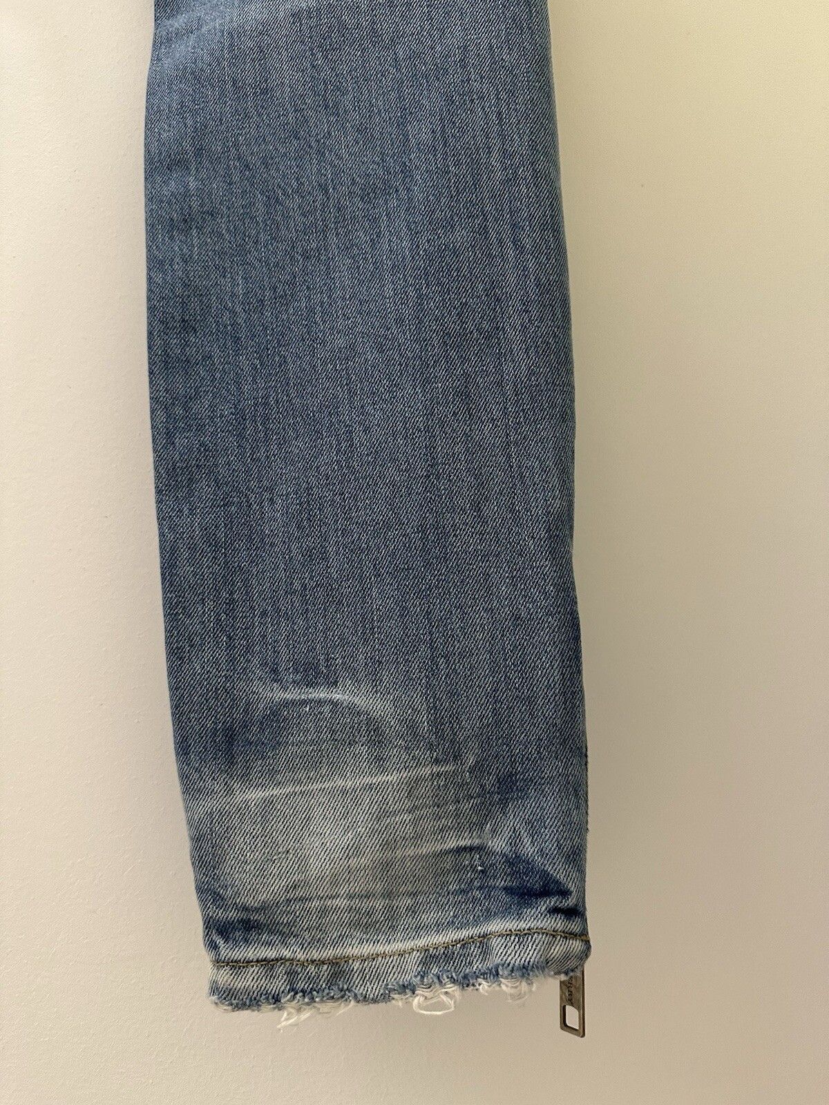 Burberry Burberry Brit Jeans Womens Denim Zip Distressed Blue Size 28" / US 6 / IT 42 - 11 Thumbnail