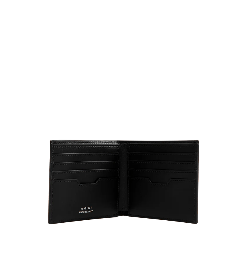 Amiri o1h1sh10525 Size: OS/Three Star Leather Wallet in Black Size ONE SIZE - 2 Thumbnail