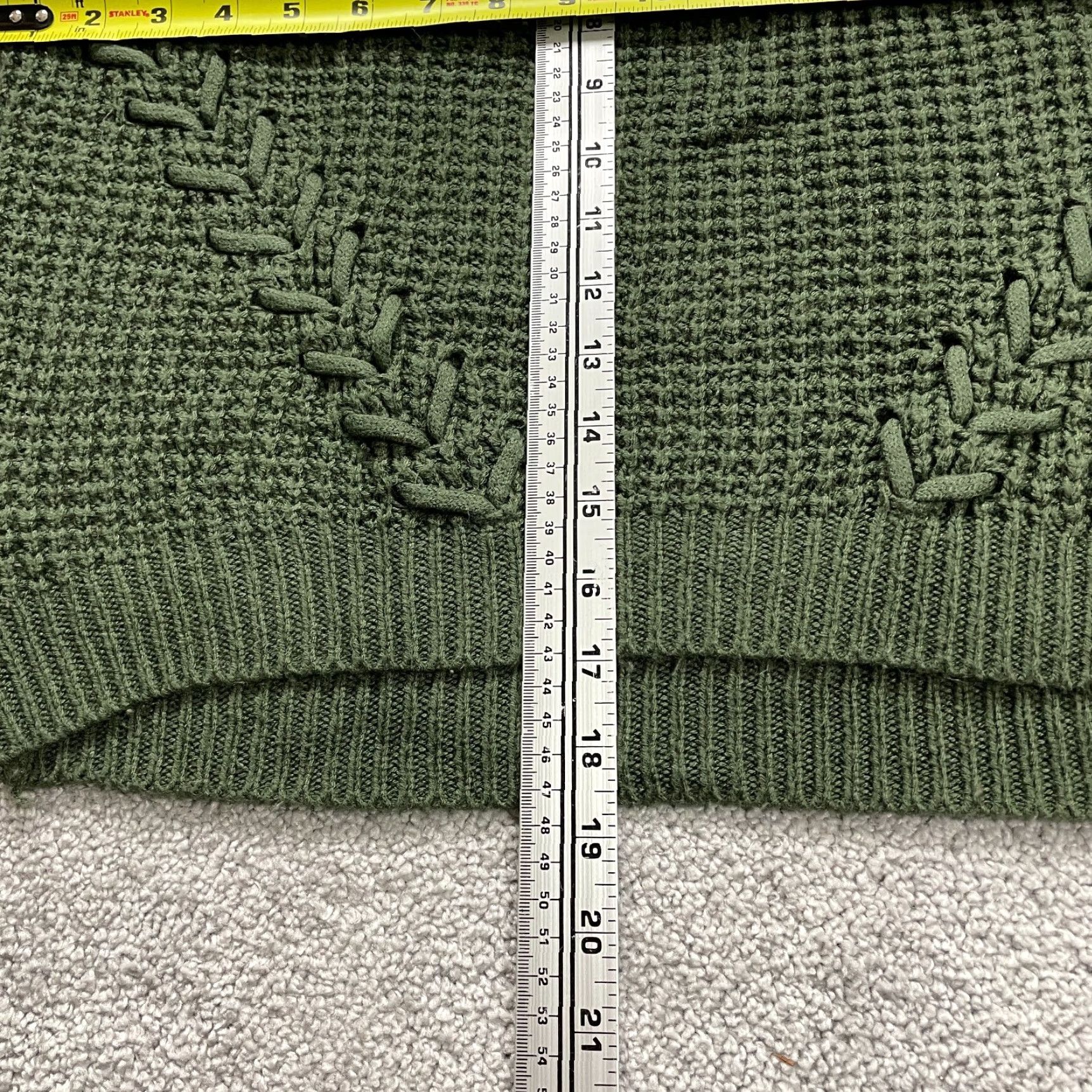 Vintage Rue 21 Acrylic Pullover Sweater Womens Small Moss Green Chunky Knit Round Neck Pullover Knit Solid Green Women's Sweater Size S Regular (Fall, Winter) Size S / US 4 / IT 40 - 7 Thumbnail