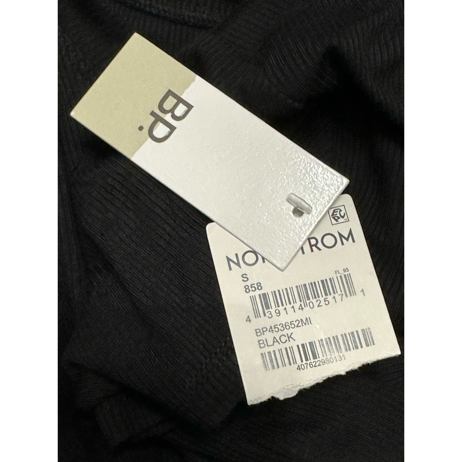 BP. BP Sheath Dress Black Stretch Jewel Neck Short Sleeve S New Size S / US 4 / IT 40 - 7 Thumbnail