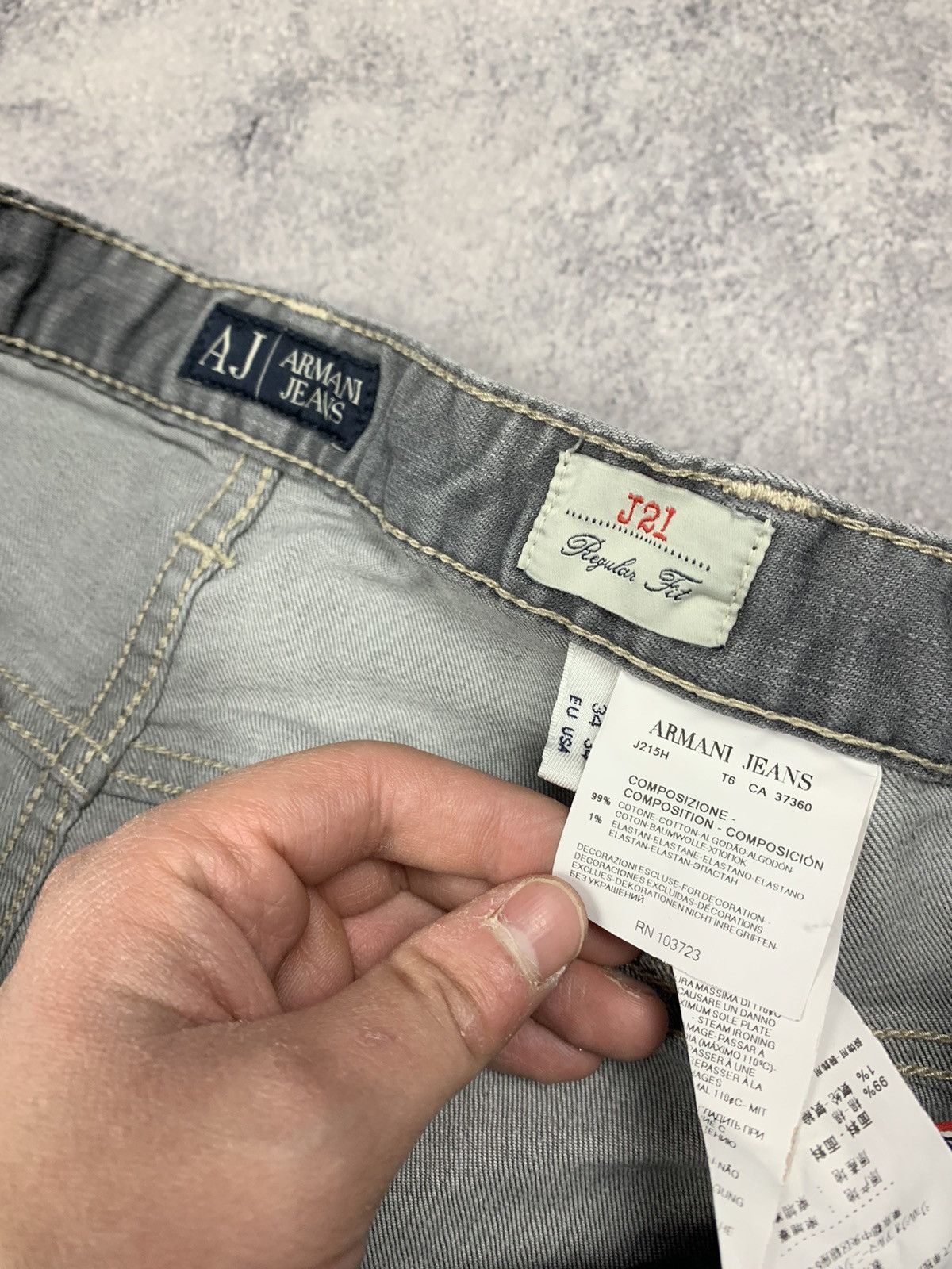 Emporio Armani Vintage Y2K Armani Jeans Jeans Pants Regular Fit Size 34 Size US 34 / EU 50 - 13 Thumbnail