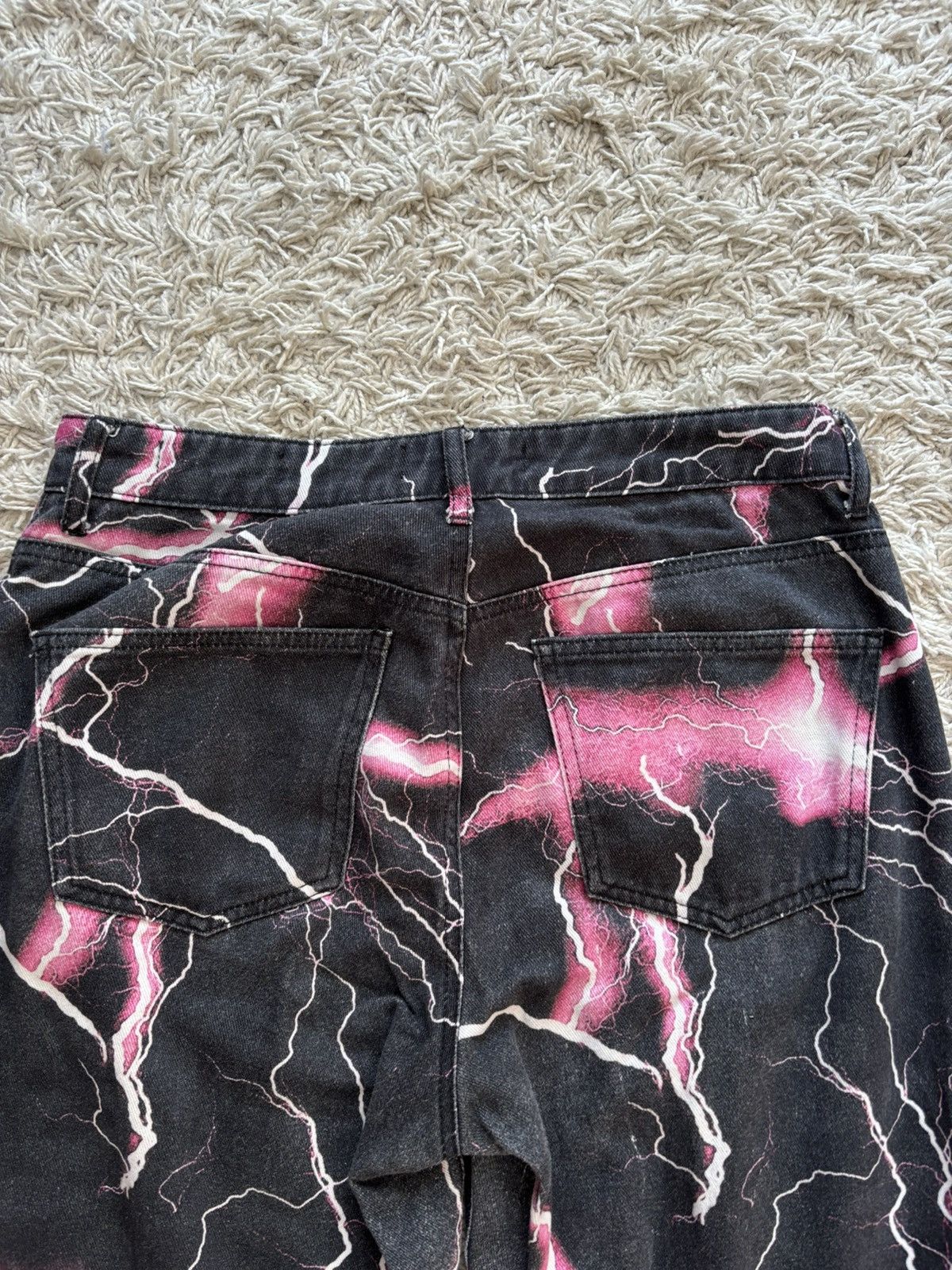 Japanese Brand × Vintage Vintage Streetwear Baggy Jeans Big Logo Lightning Size US 32 / EU 48 - 7 Thumbnail