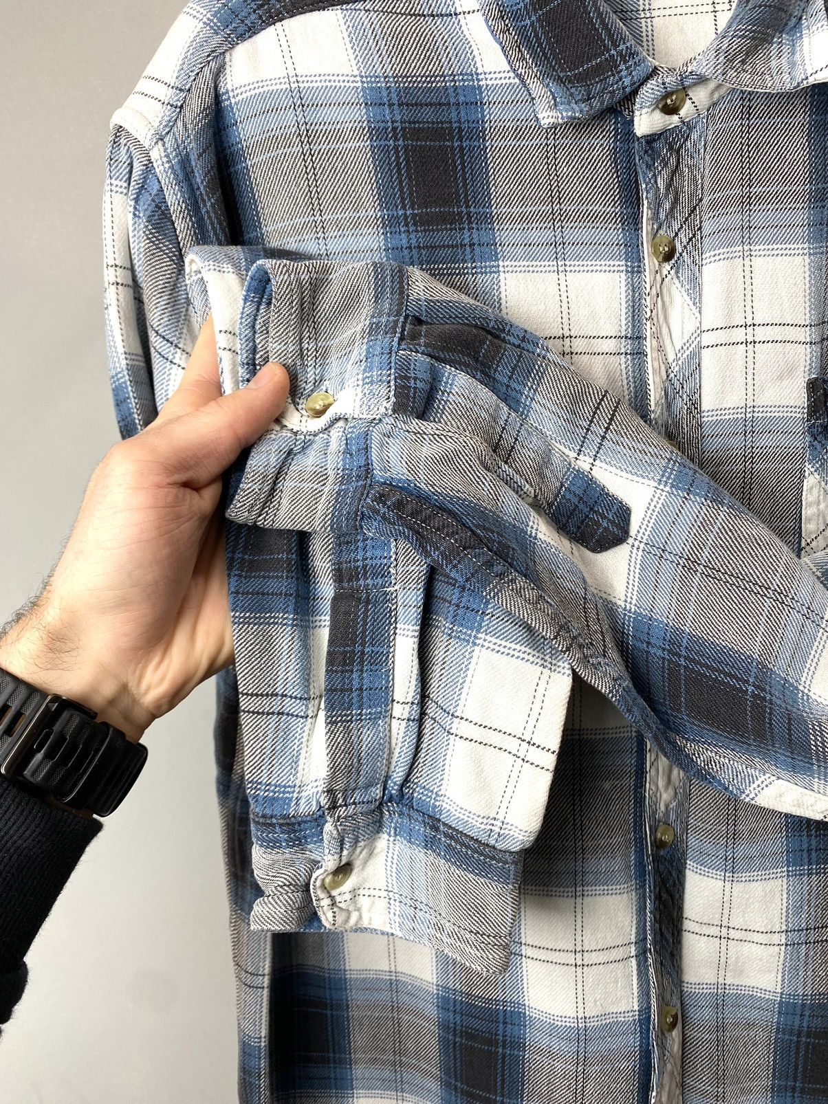 Other 90’s Vintage Flannel Plaid Shirt Checkered Travis Scott Size US L / EU 52-54 / 3 - 5 Thumbnail