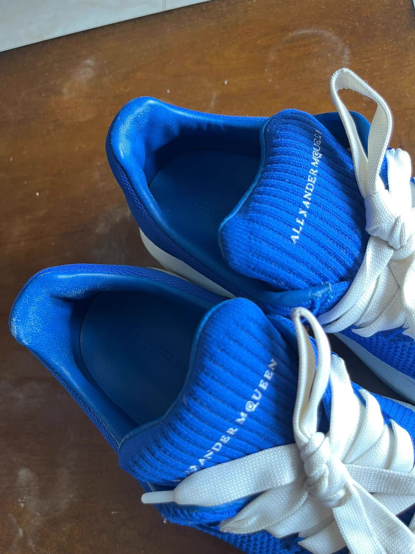 Alexander McQueen Authentic Alexander McQueen blue casual sneakers Q18 Size US 8 / EU 41 - 6 Thumbnail