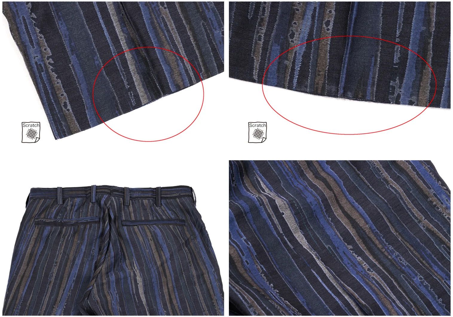 Issey Miyake Cotton-Poly Blend Striped Setup in Blue 2 Size US 32 / EU 48 - 18 Thumbnail