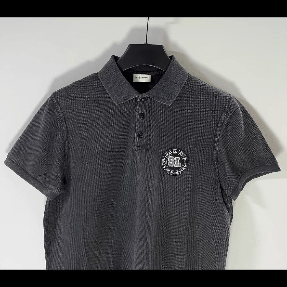 Saint Laurent Paris Saint Laurent Paris Logo Patch Polo-2508 Size US S / EU 44-46 / 1 - 3 Thumbnail