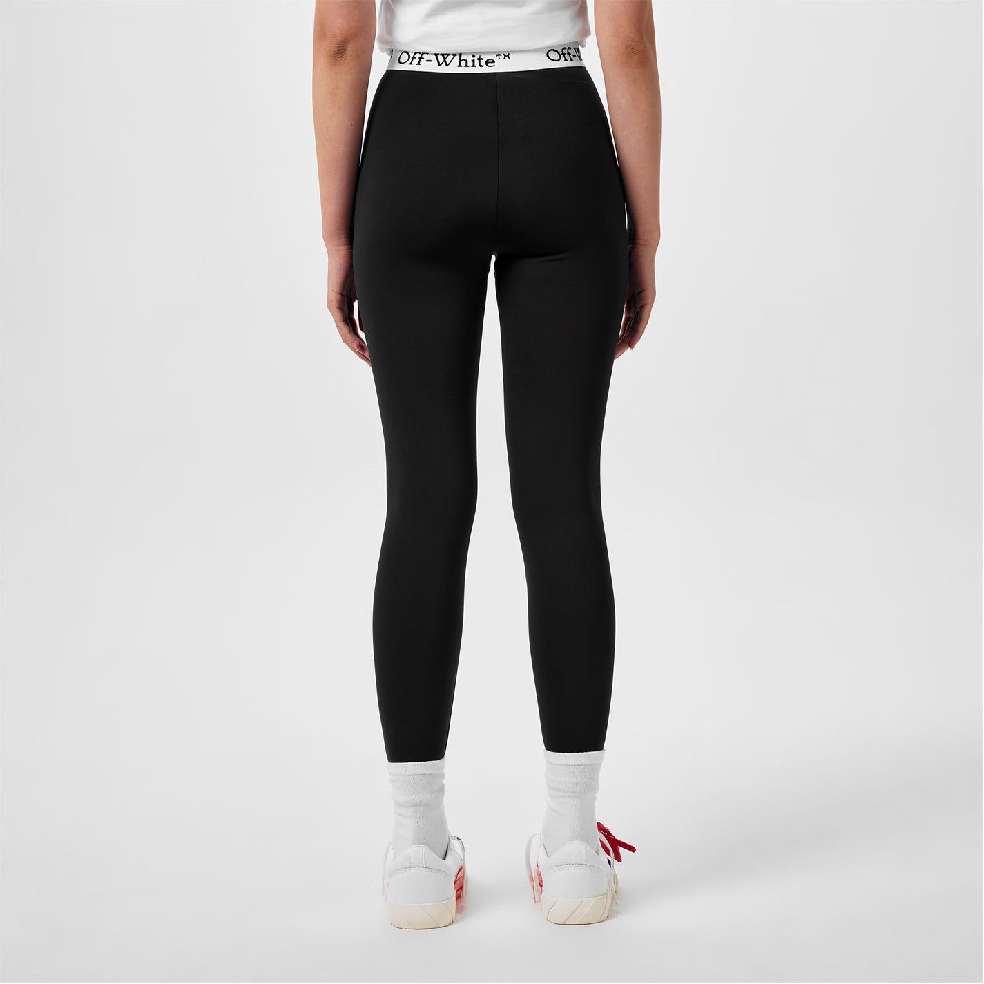 Off-White o1g2r1mq1224 Logo Legging in Black Size 25" / US 0 / IT 36 - 5 Thumbnail