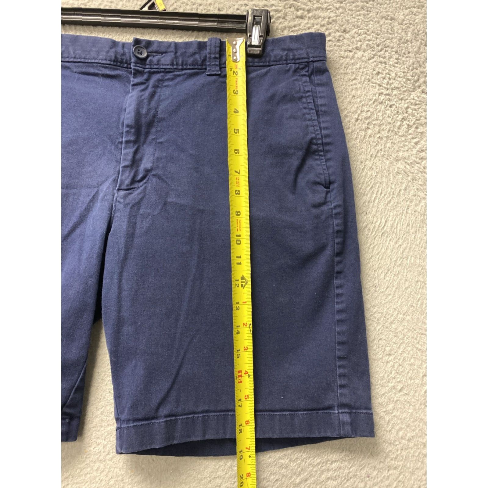 J.Crew VINTAGE J.Crew Mens Chino Shorts Size 36 Casual Flat Front Cotton Blend Navy 9-Inch Inseam Size US 36 / EU 52 - 3 Thumbnail