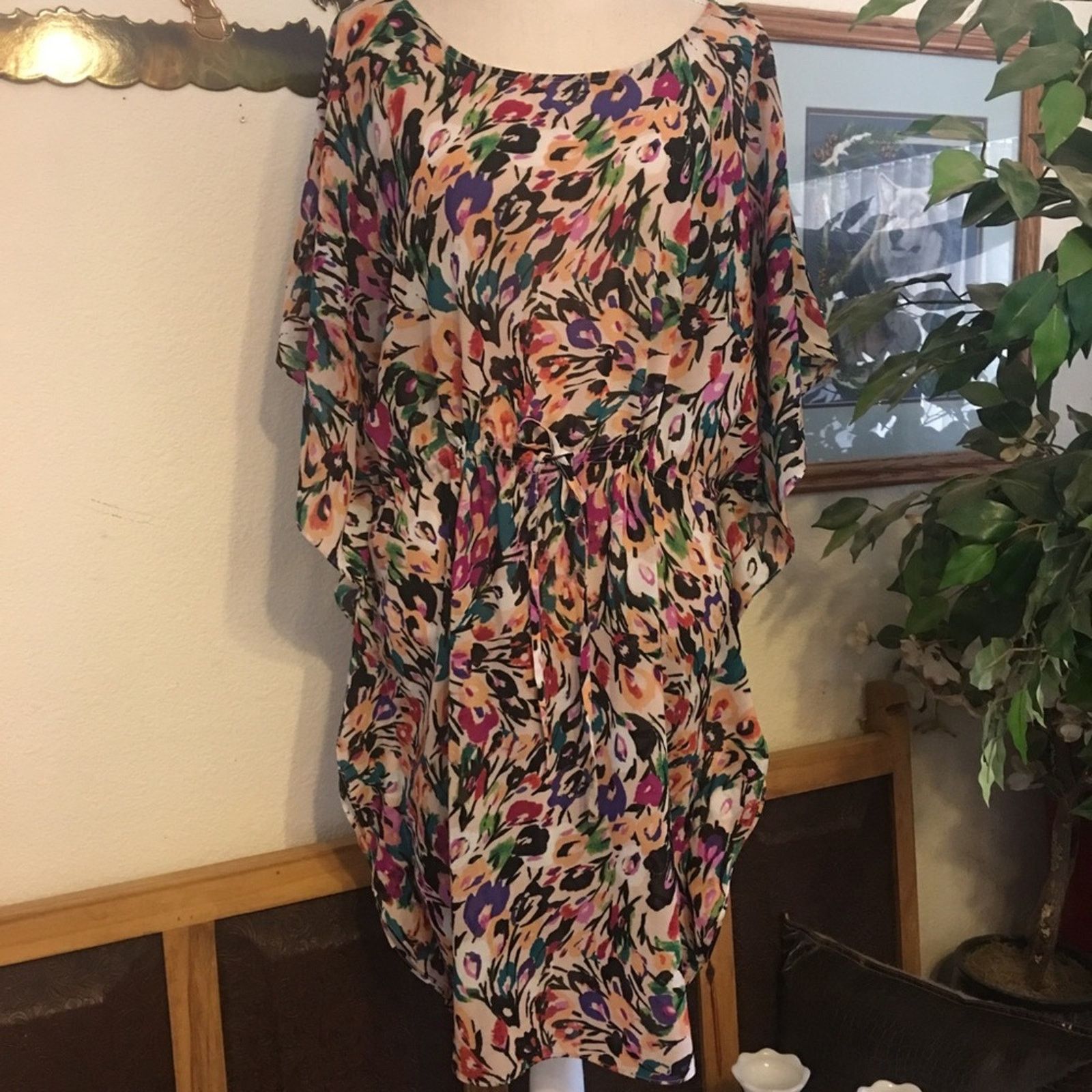 Other Nicole Miller painting print caftan style dress Size XL / US 12-14 / IT 48-50 - 3 Thumbnail