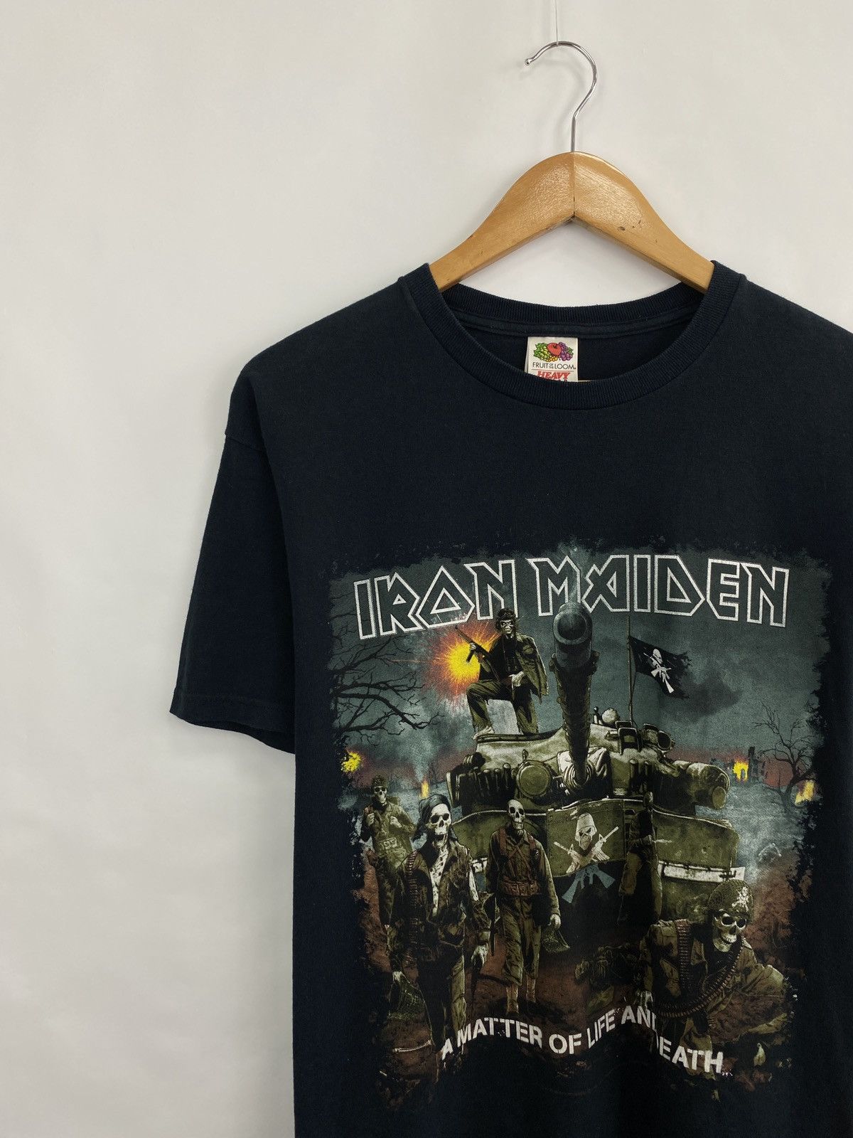 Iron Maiden 🇬🇧☠️ Vintage 2006 Iron Maiden A Matter of Life and Death Tee Size US M / EU 48-50 / 2 - 2 Thumbnail