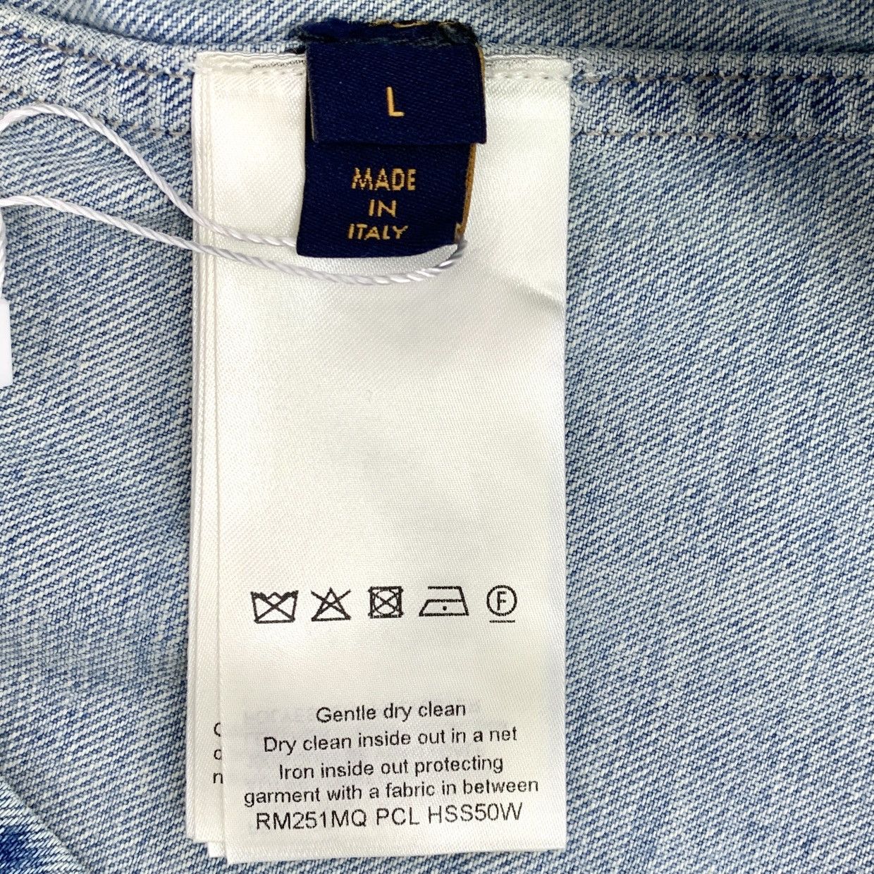 Louis Vuitton Louis Vuitton Short Sleeve Denim Shirt K26WX Size US L / EU 52-54 / 3 - 7 Thumbnail