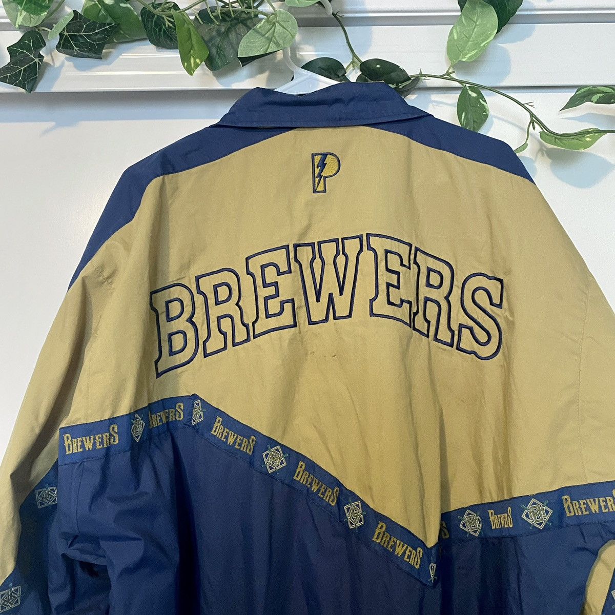 MLB Vintage Milwaukee Brewers MLB Pro Player Jacket Size US XL / EU 56 / 4 - 7 Thumbnail