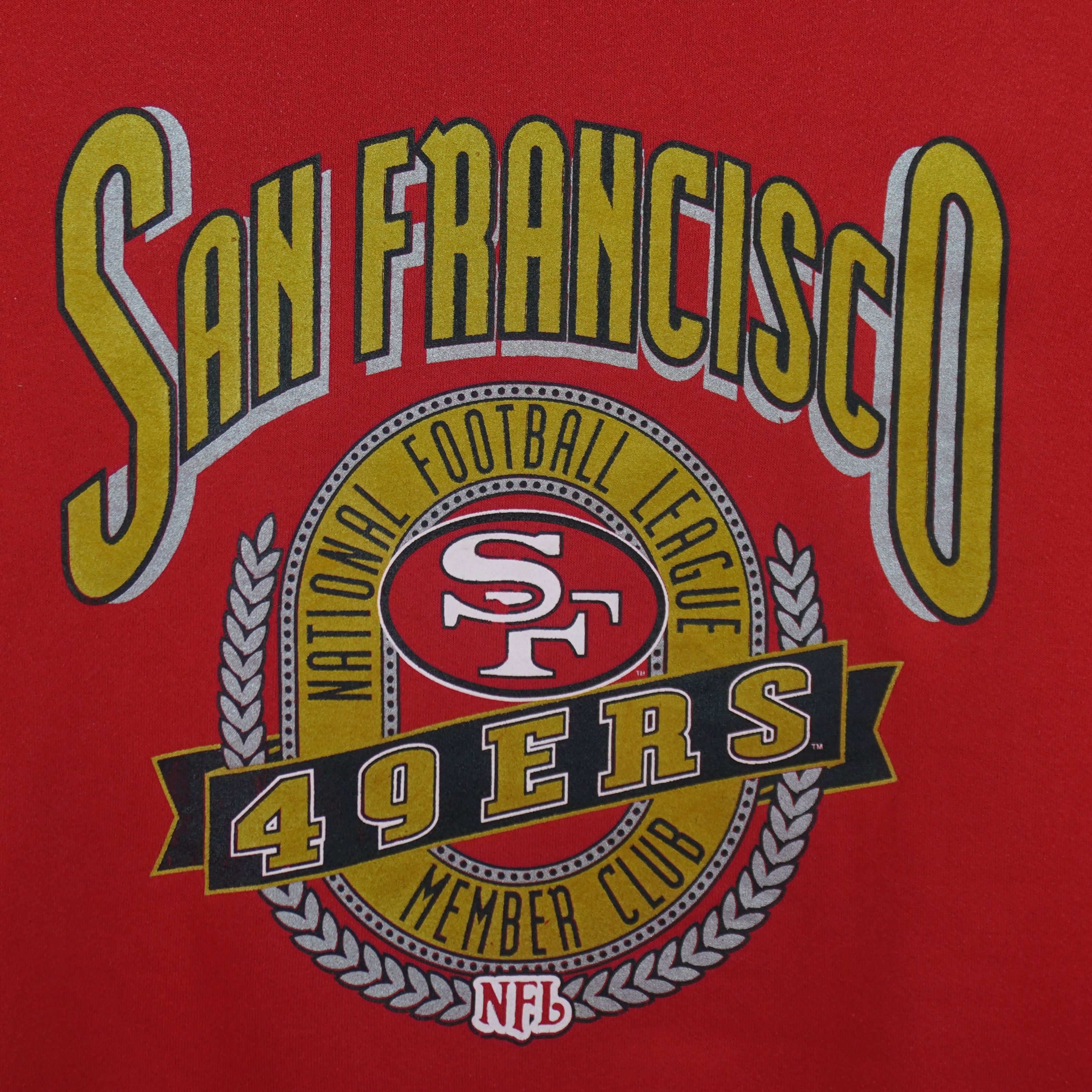 Nutmeg NFL - San Francisco 49ers Crew Neck Sweatshirt 1990s Size US L / EU 52-54 / 3 - 3 Thumbnail