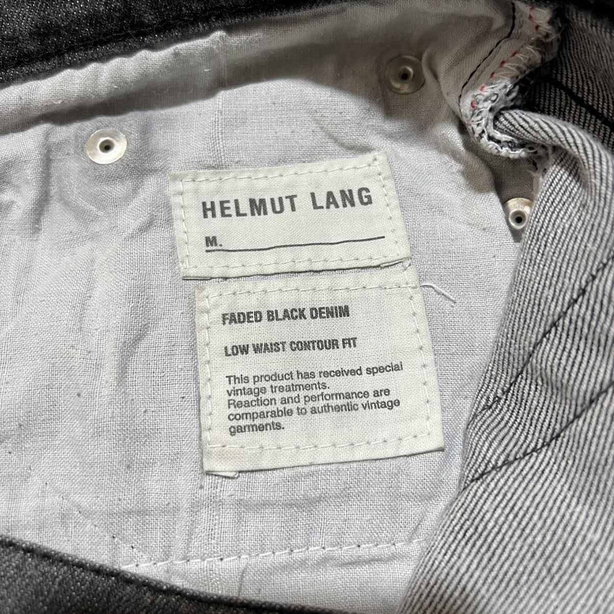 Helmut Lang 00s Helmut Lang Faded Black Low Waist Denim Jeans Size US 34 / EU 50 - 7 Thumbnail