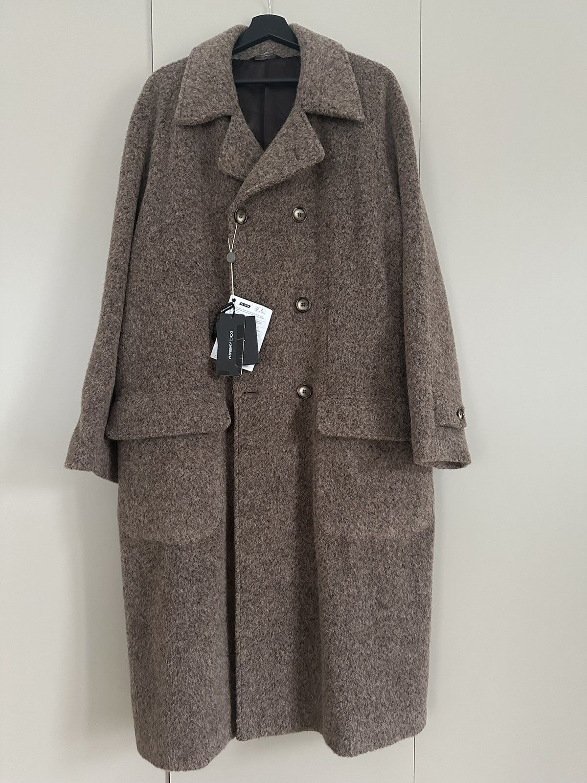 Dolce & Gabbana DOLCE & GABBANA Double Breasted Alpaca Wool Blend Coat Size US M / EU 48-50 / 2 - 7 Thumbnail
