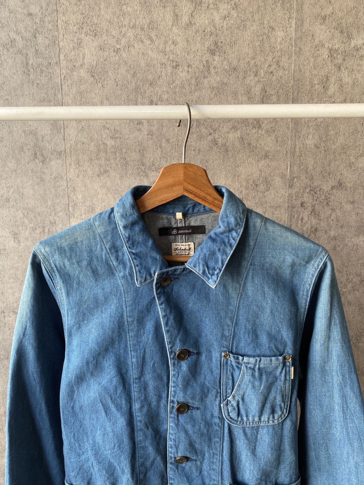 Japanese Brand Vintage John Bull Japan Chore Denim Jacket Workwear Size US S / EU 44-46 / 1 - 3 Thumbnail