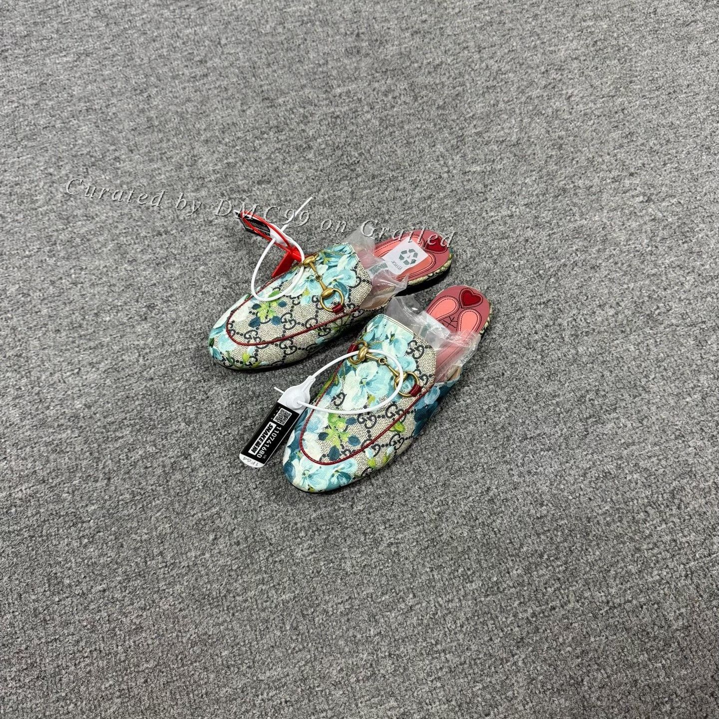 Gucci Gucci Flower GG Monogram Horsebit Slippers Size US 4 / IT 34 - 1 Thumbnail