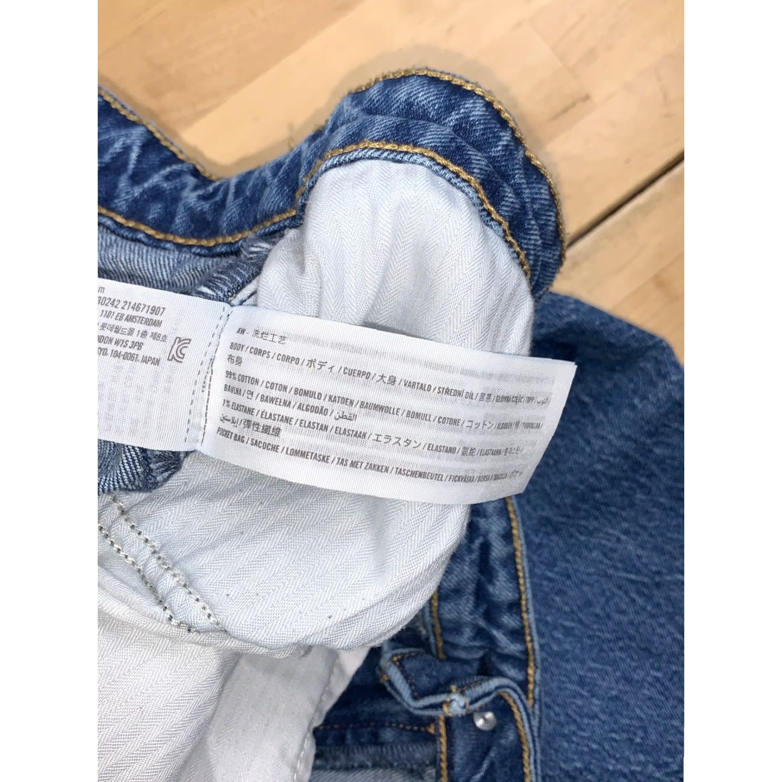 Abercrombie & Fitch Abercrombie & Fitch High Rise Straight Jeans Women 38 Blue 5-Pocket Denim 90s Bohemian 27in Inseam Mens Womens Boys Girls Size 26" / US 2 / IT 38 - 3 Thumbnail