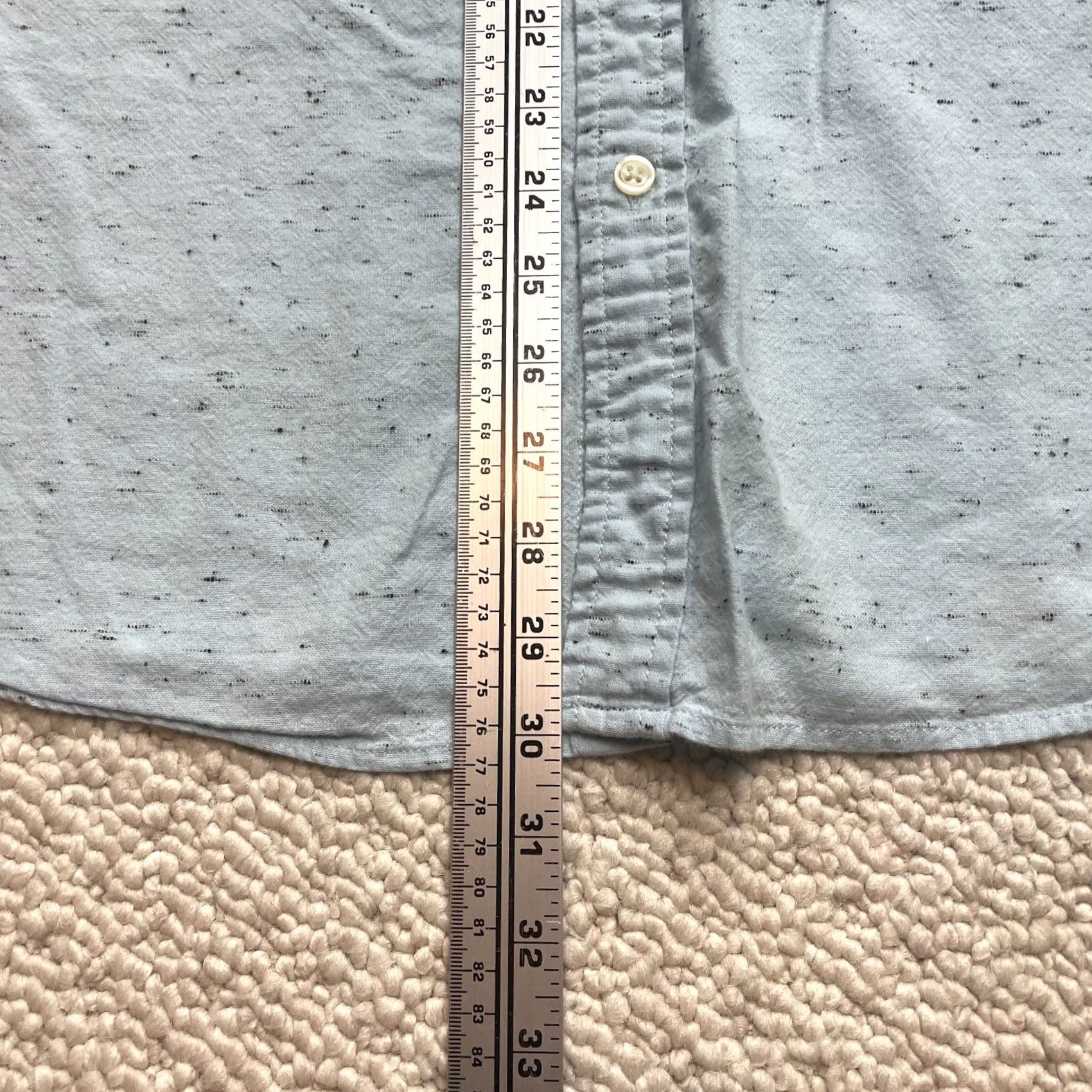 Vintage SONOMA Shirt Mens 3XL Light Blue Short Sleeve Button Down Collared Pocket Top Tie Front Tee Size US XXL / EU 58 / 5 - 5 Thumbnail